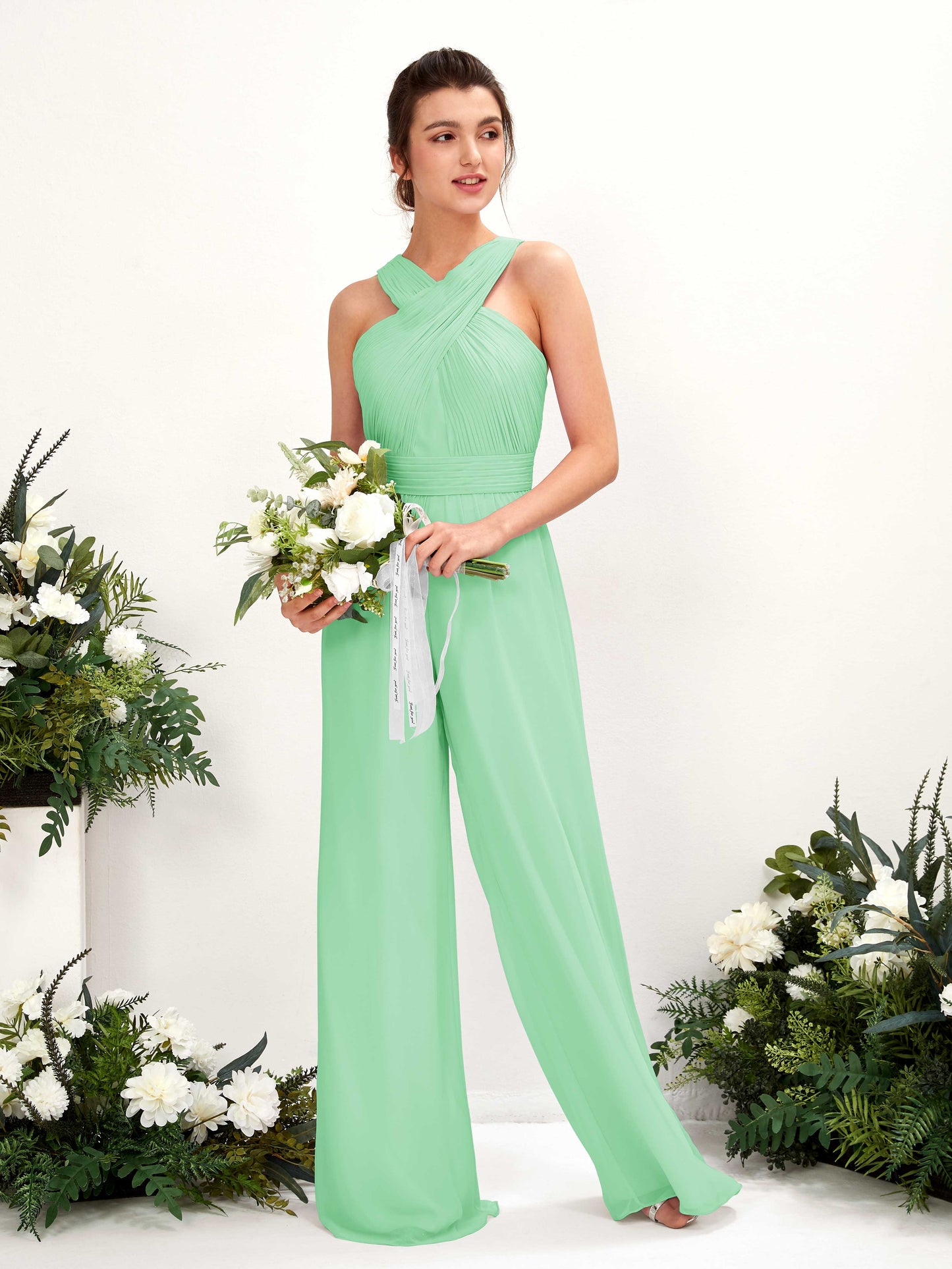 Hilona Mint Green Sleeveless Maxi Dress