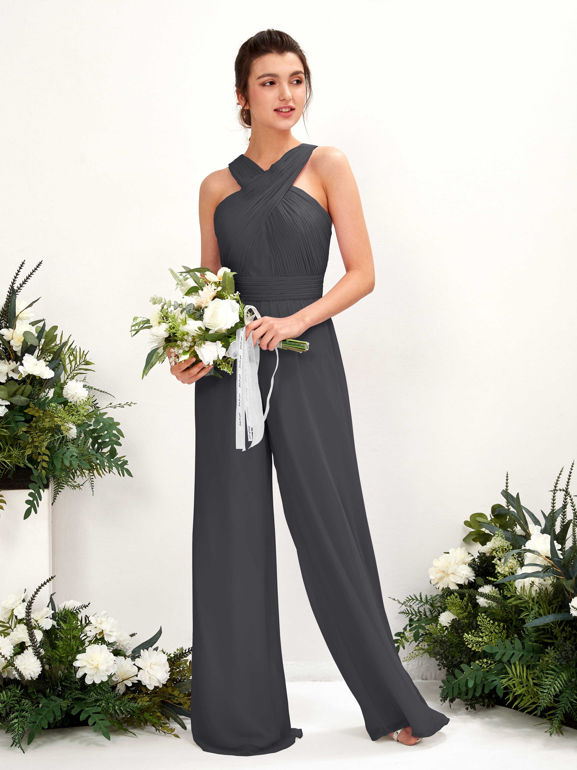 Hilona Pewter Sleeveless Maxi Dress