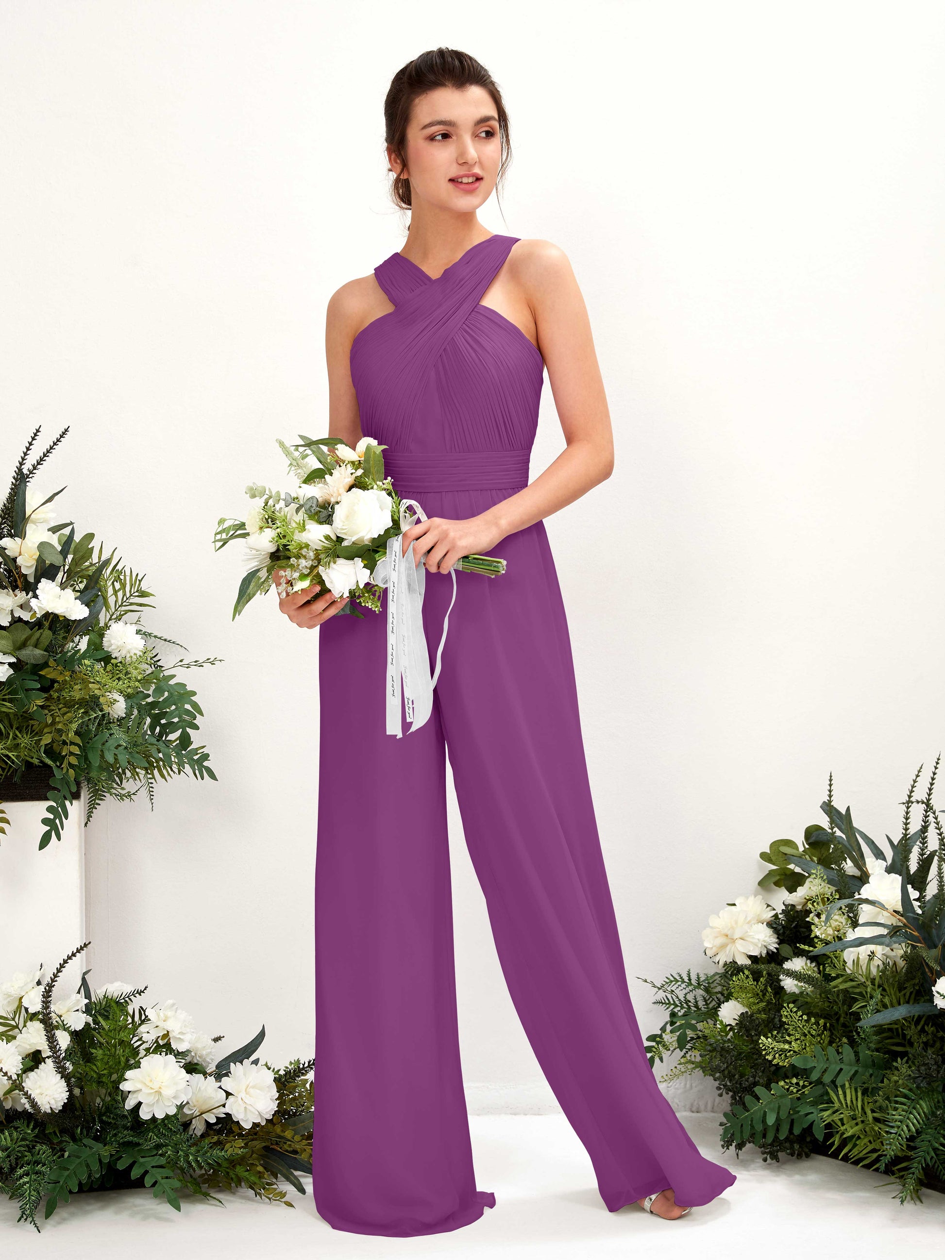 Hilona Purple Sleeveless Maxi Dress