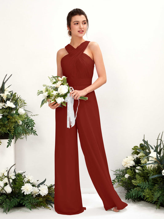 Hilona Rust Sleeveless Maxi Dress