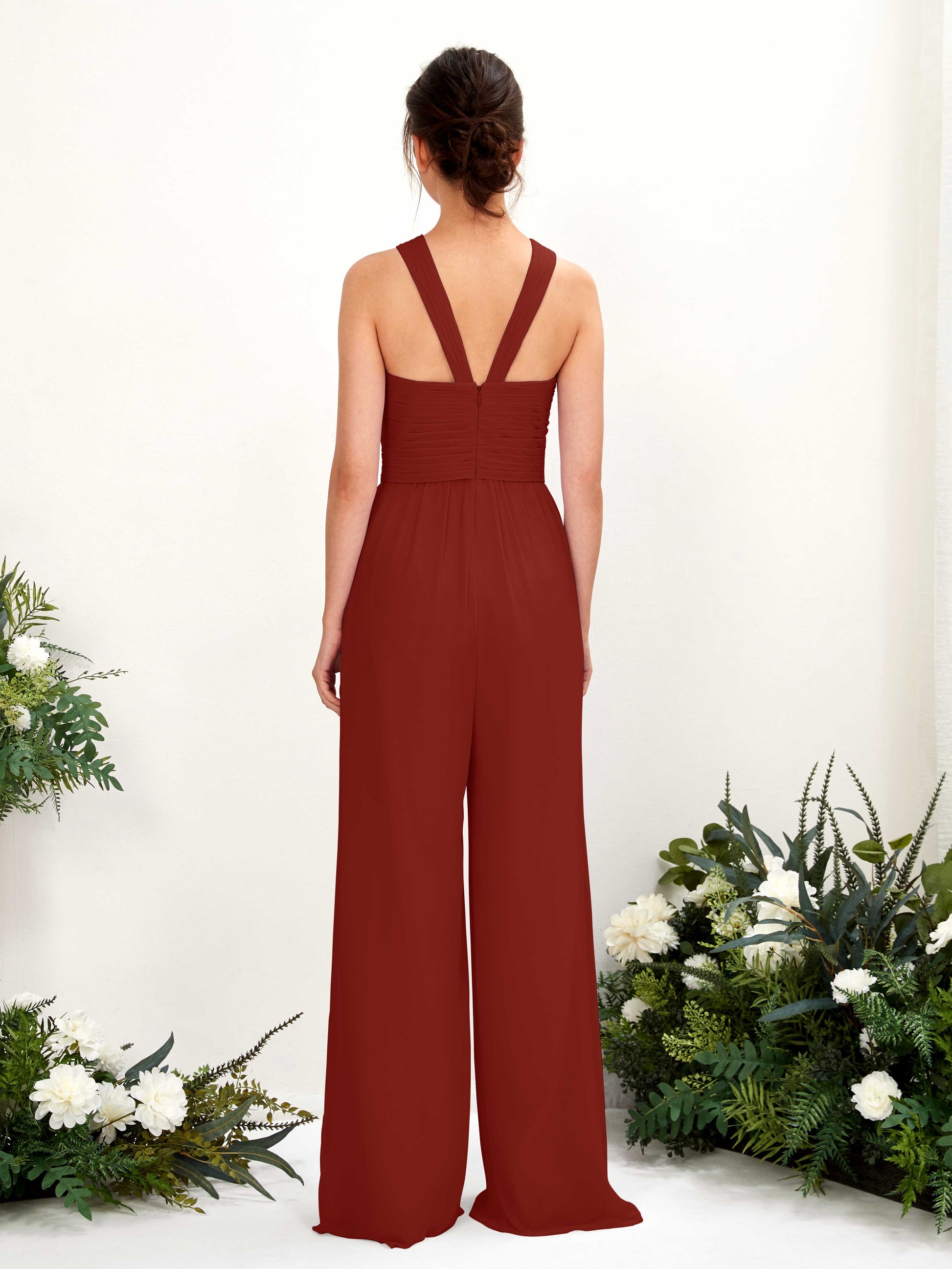 Hilona Rust Sleeveless Maxi Dress