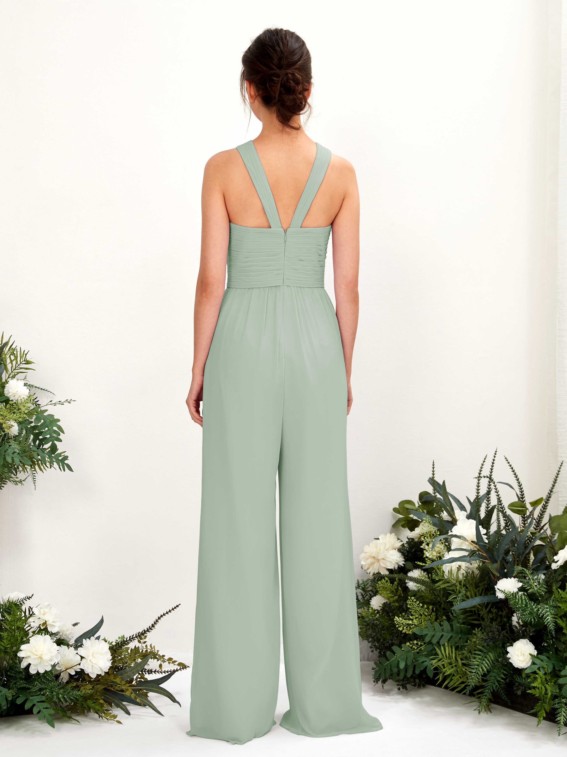 Hilona Sage Green Sleeveless Maxi Dress