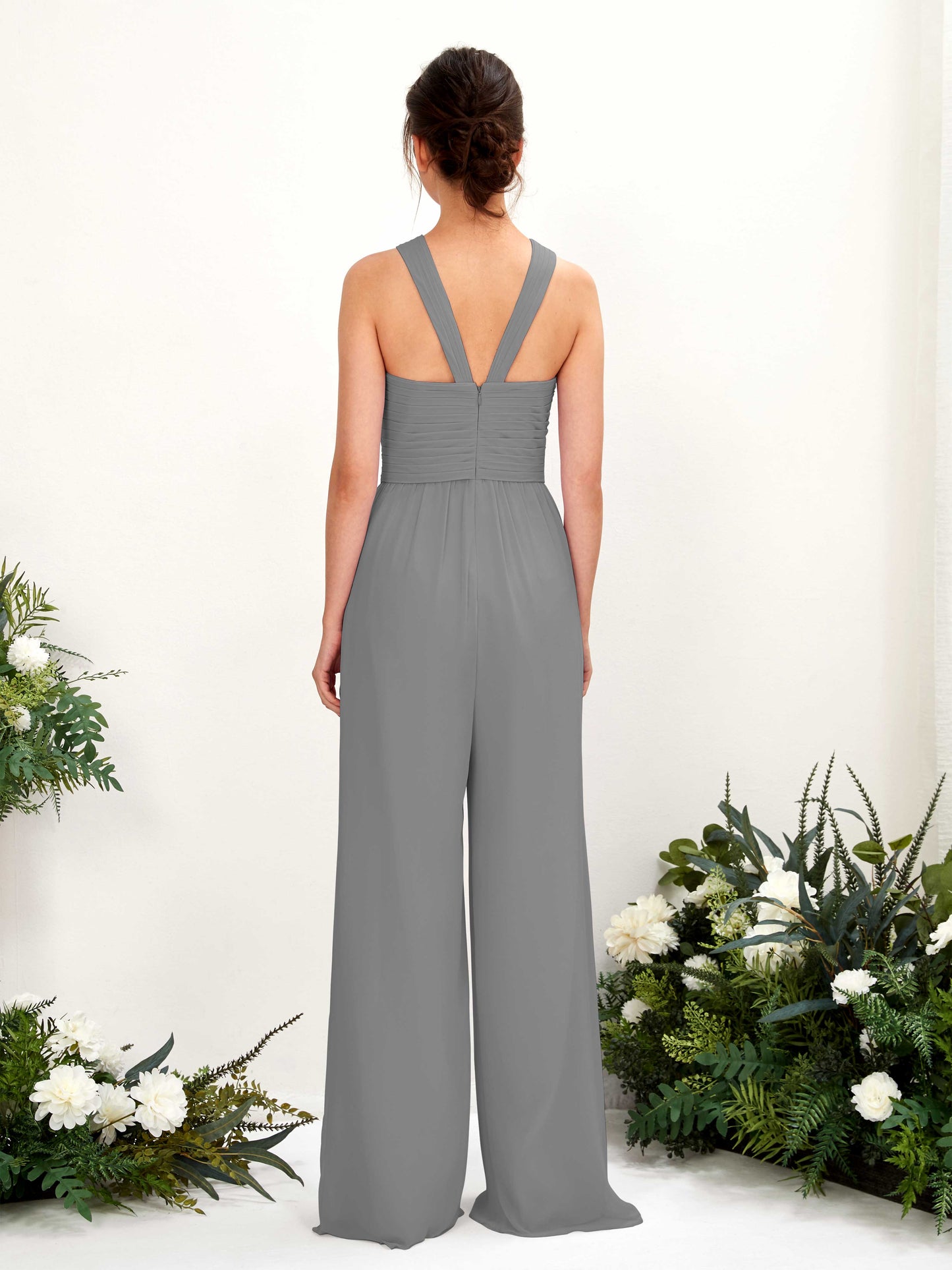 Hilona Steel Gray Sleeveless Maxi Dress