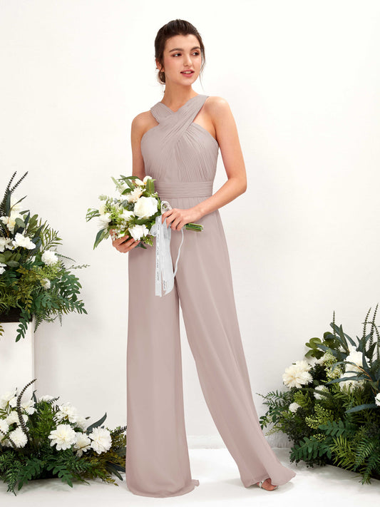 Hilona Taupe Sleeveless Maxi Dress