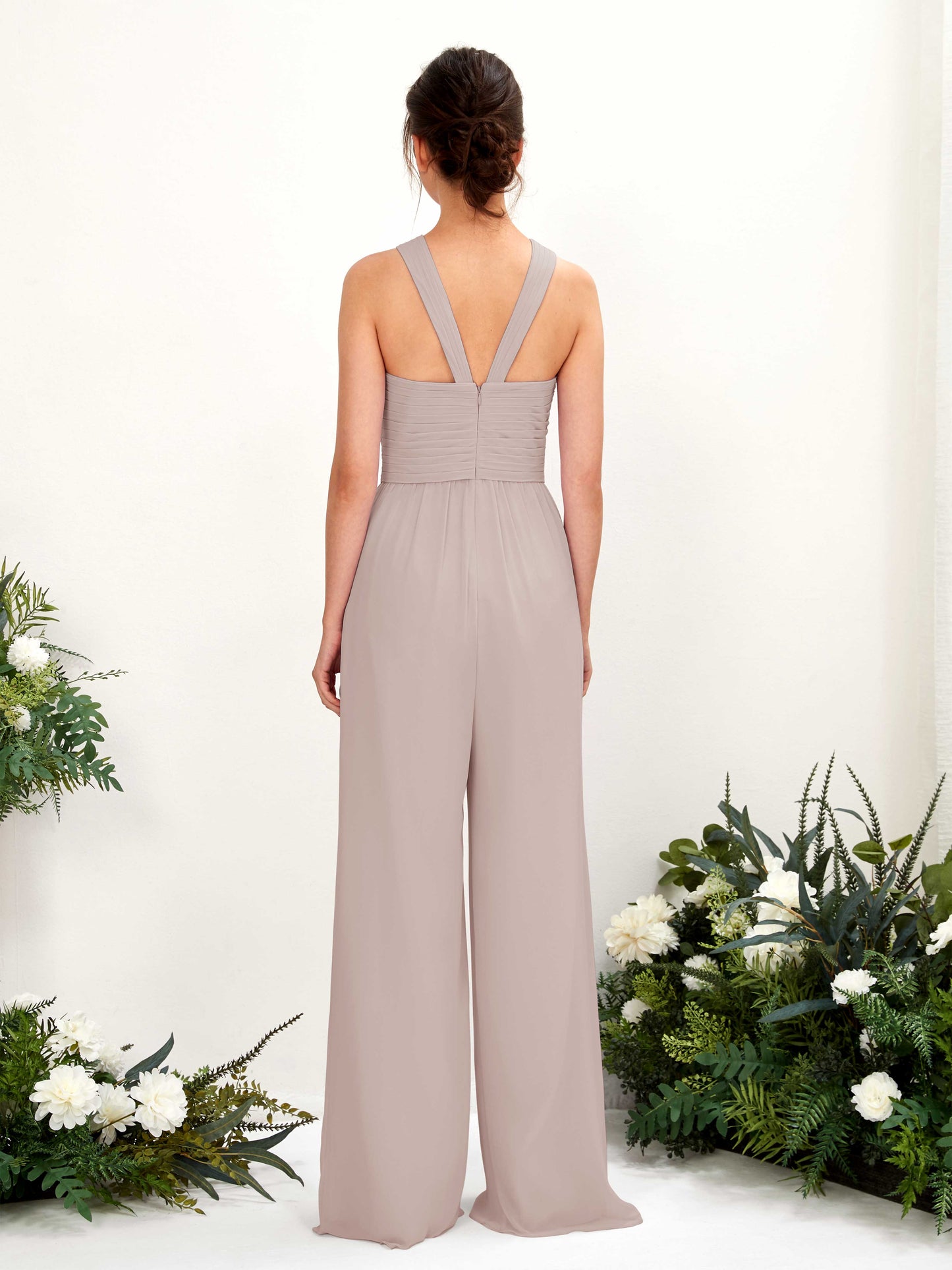 Hilona Taupe Sleeveless Maxi Dress