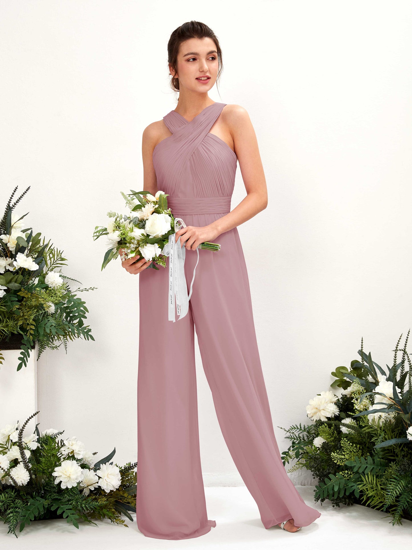 Hilona Vintage Mauve Sleeveless Maxi Dress