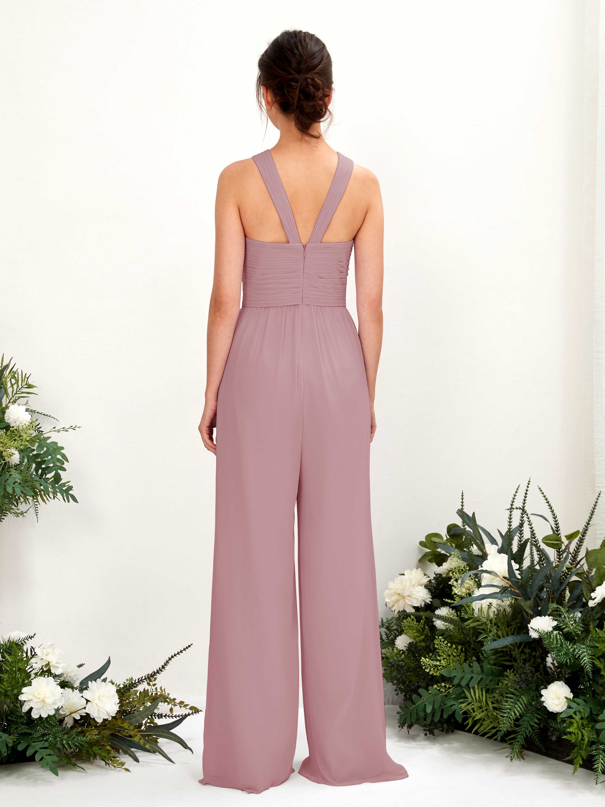 Hilona Vintage Mauve Sleeveless Maxi Dress