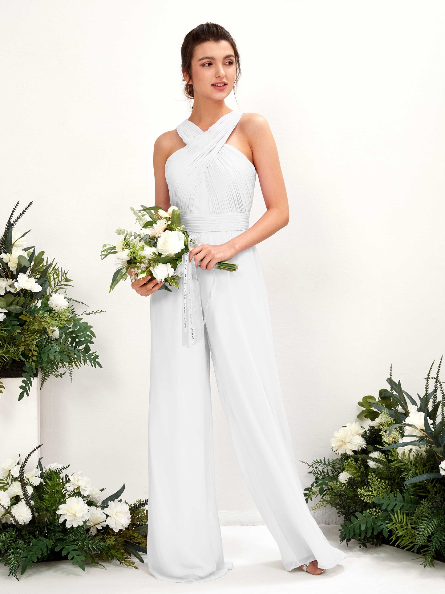 Hilona White Sleeveless Maxi Dress