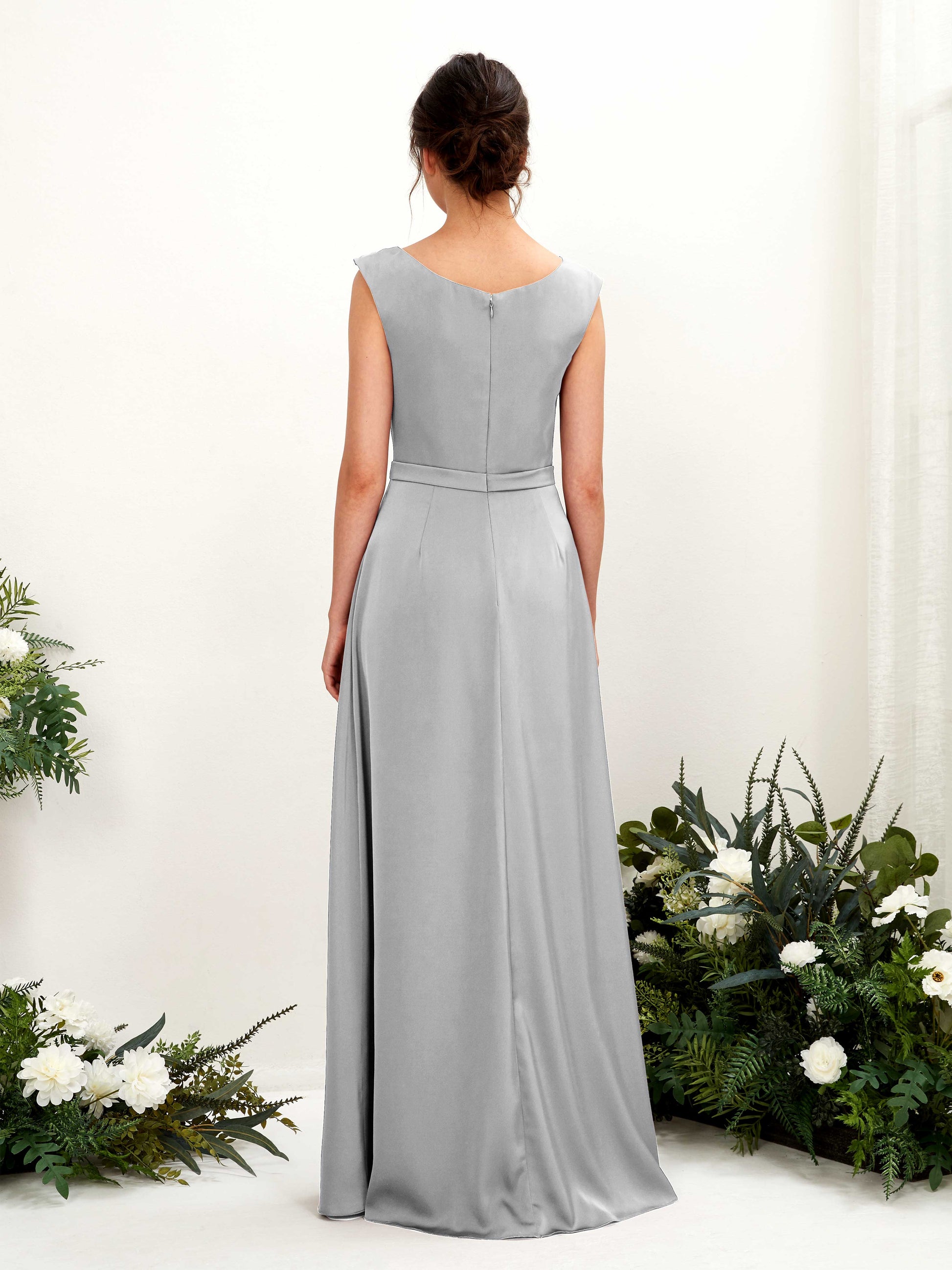 Irma Dove Satin Maxi Dress