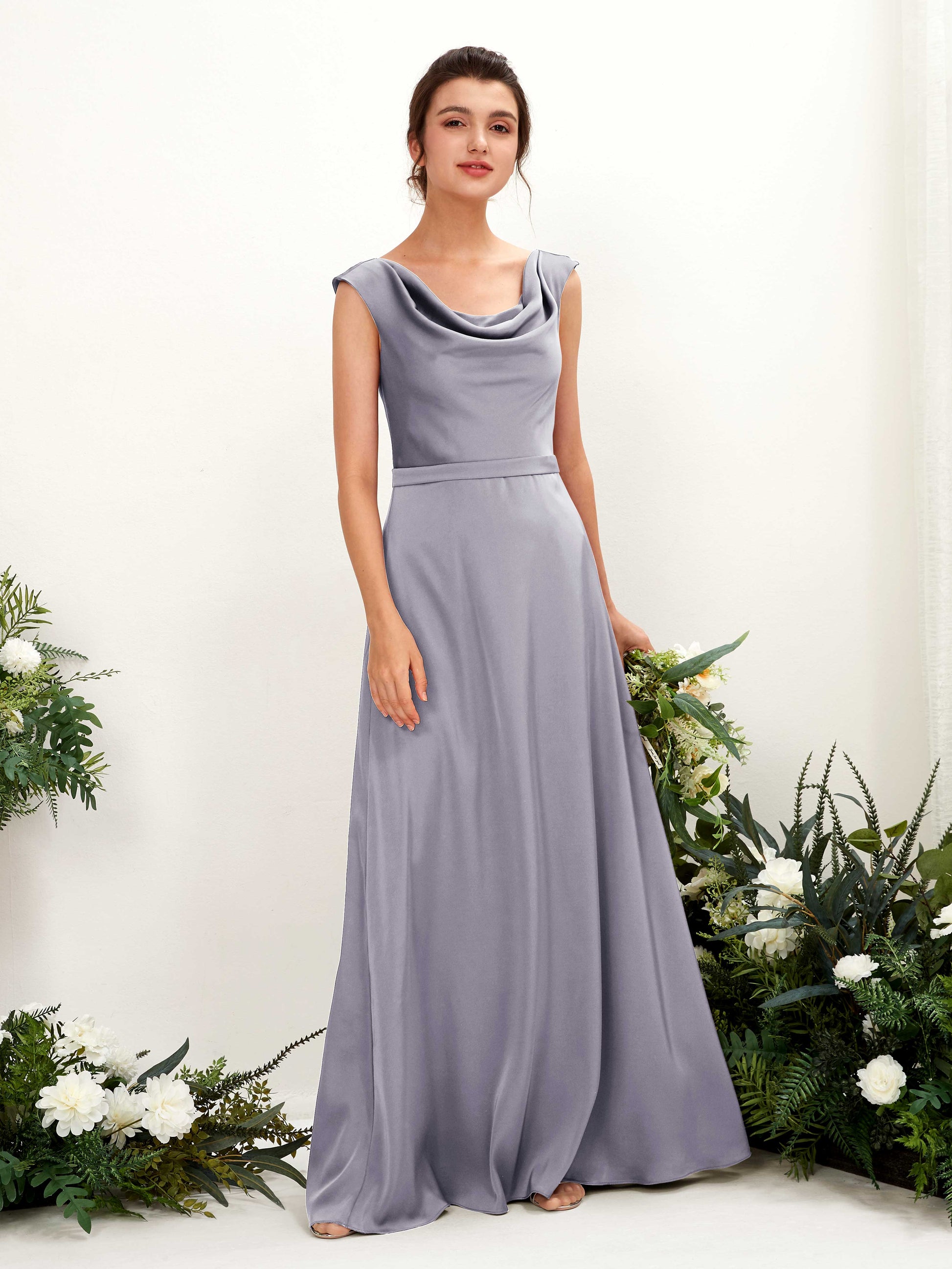 Irma Purple Haze Satin Maxi Dress