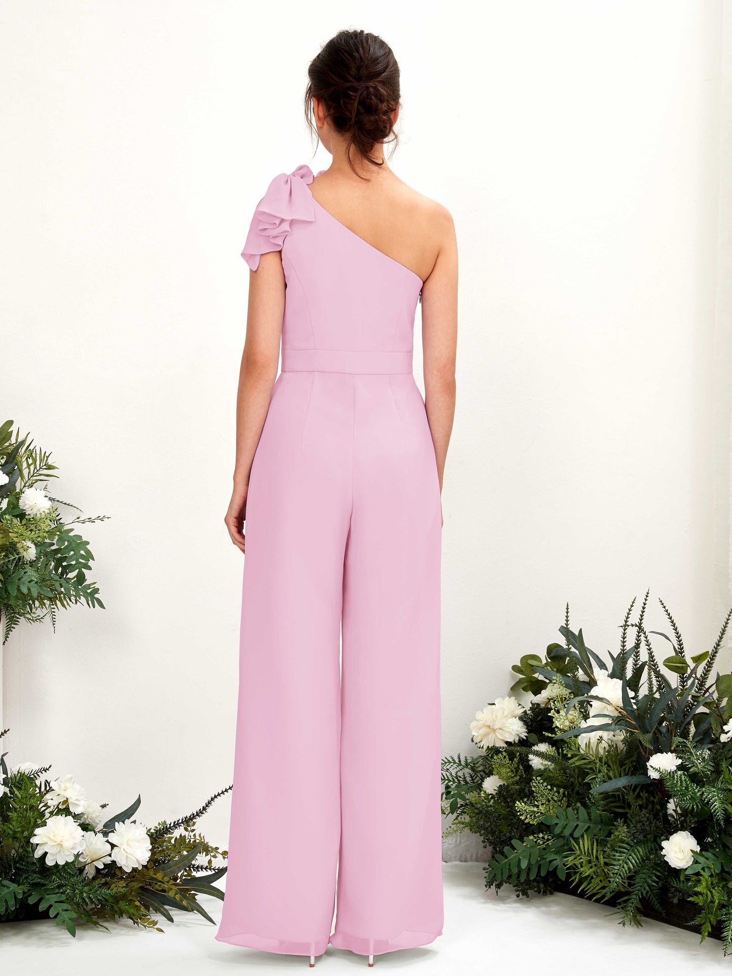 Jasmine Candy Pink One Shoulder Maxi Dress