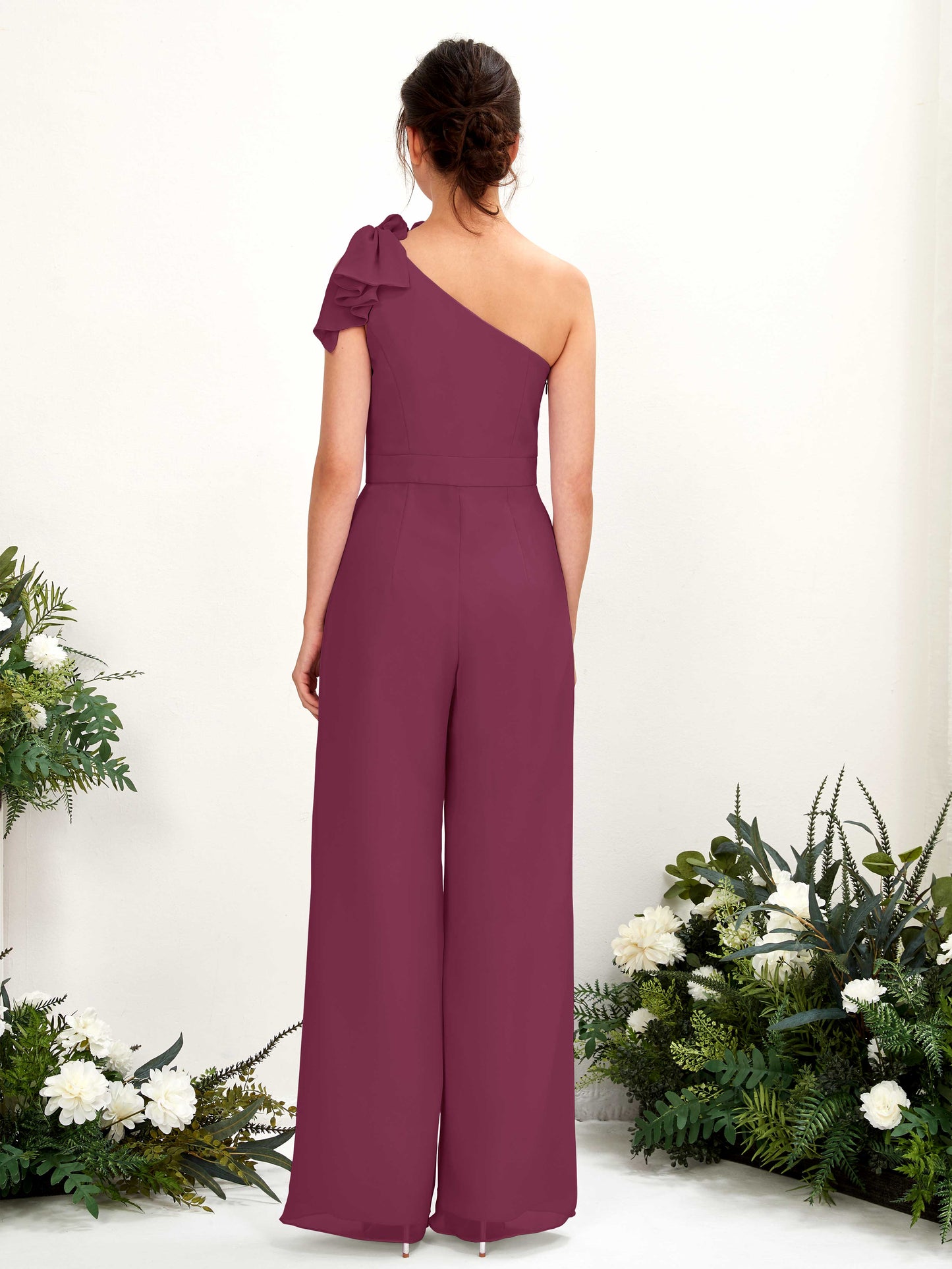 Jasmine Chianti One Shoulder Maxi Dress