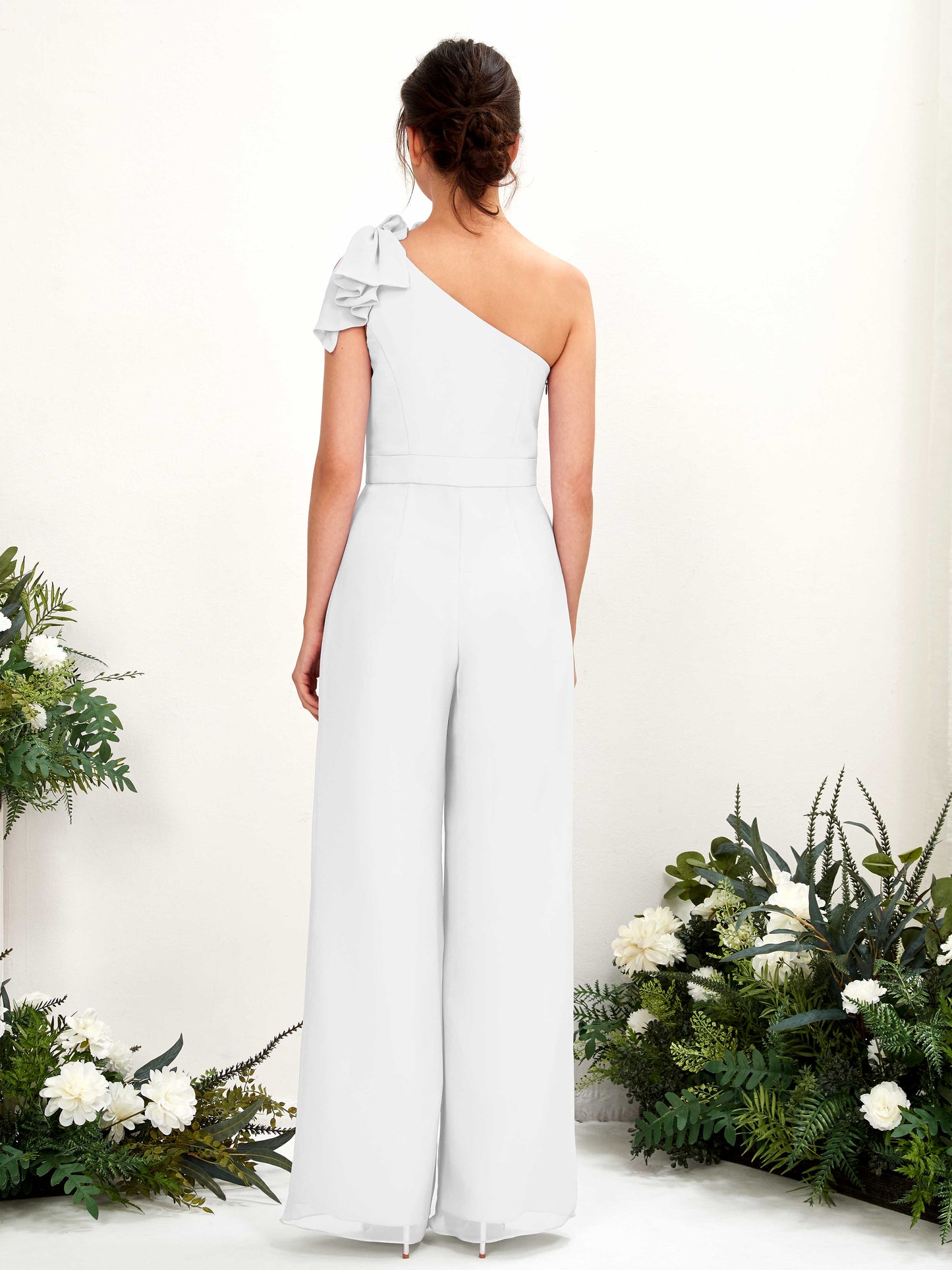 Jasmine White One Shoulder Maxi Dress