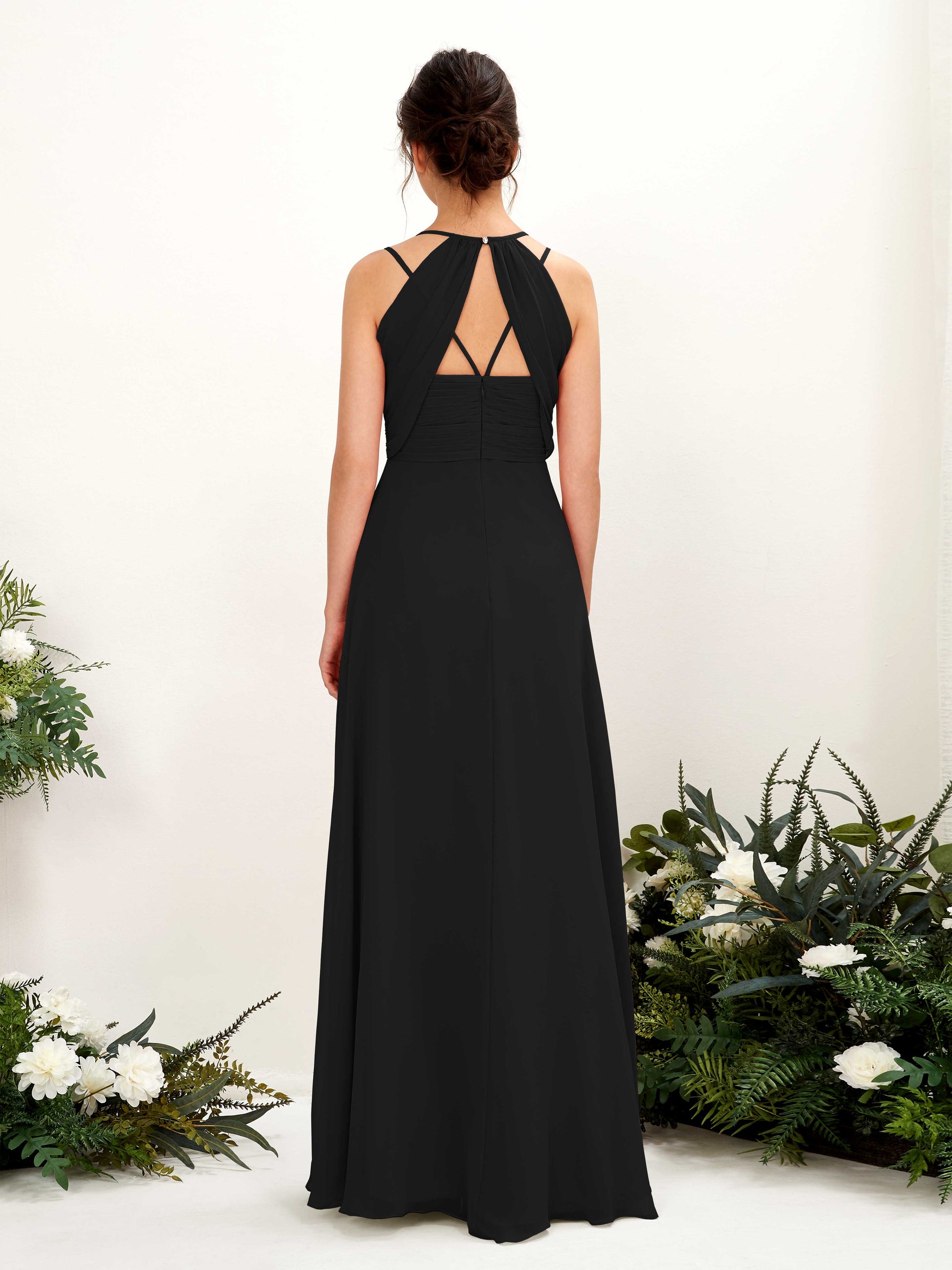 Joa Black Sleeveless Maxi Dress