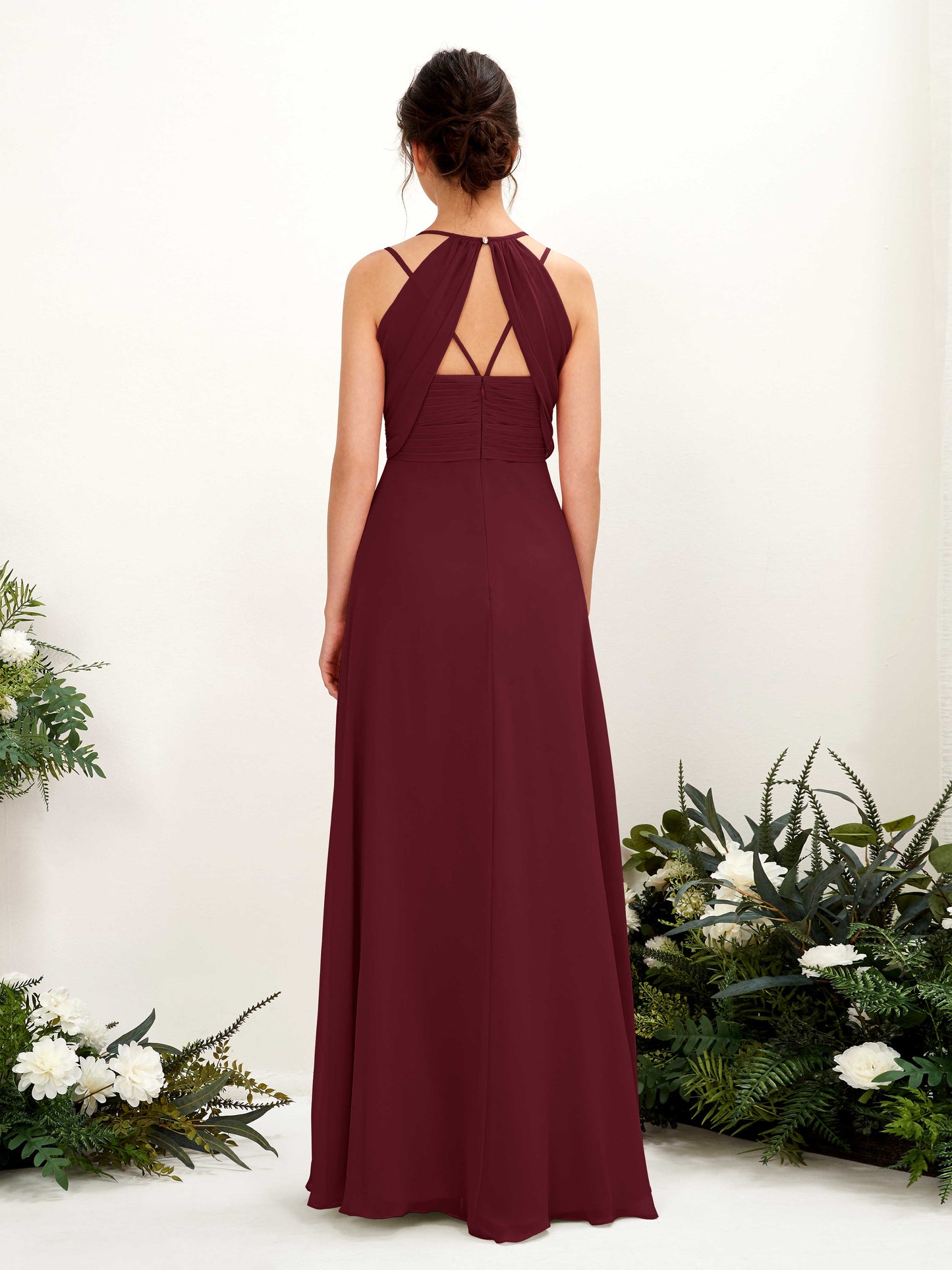 Joa Burgundy Sleeveless Maxi Dress