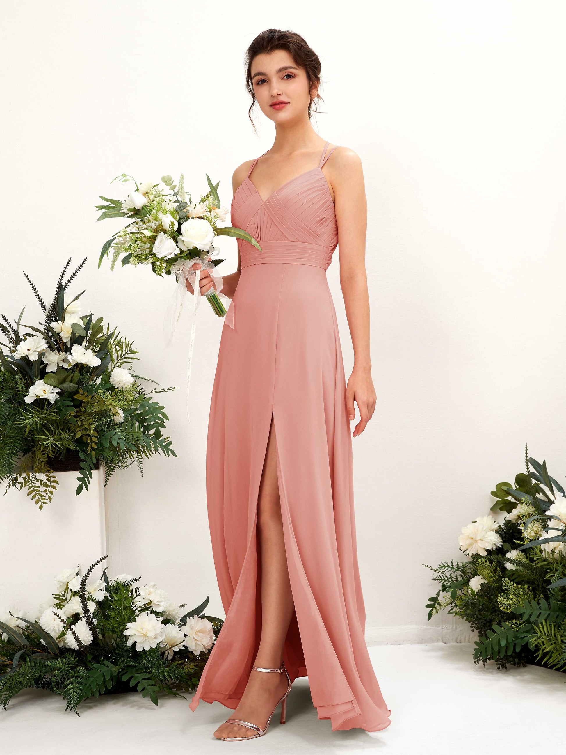 Joa Champagne Rose Sleeveless Maxi Dress