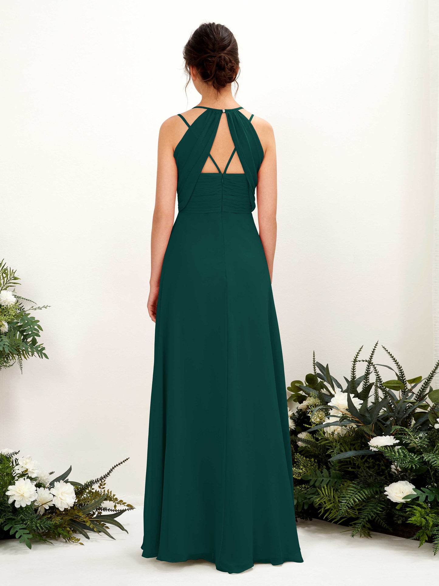 Joa Dark Emerald Sleeveless Maxi Dress