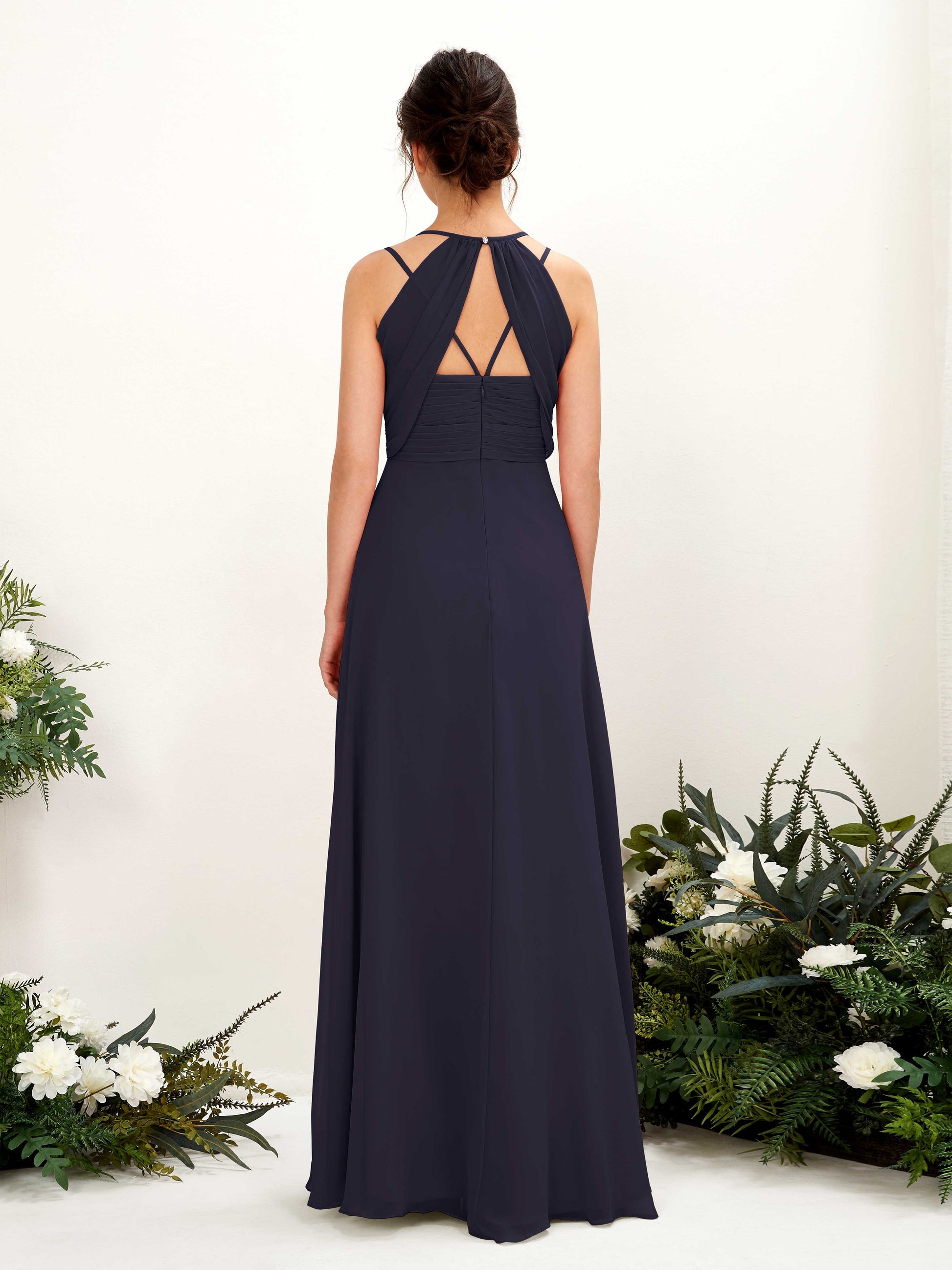 Joa Dark Navy Sleeveless Maxi Dress