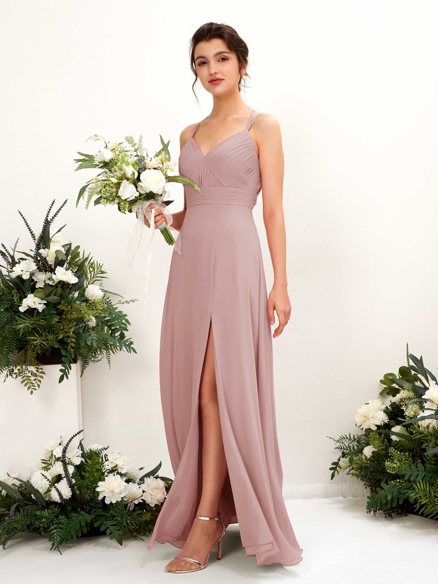 Joa Dusty Rose Sleeveless Maxi Dress