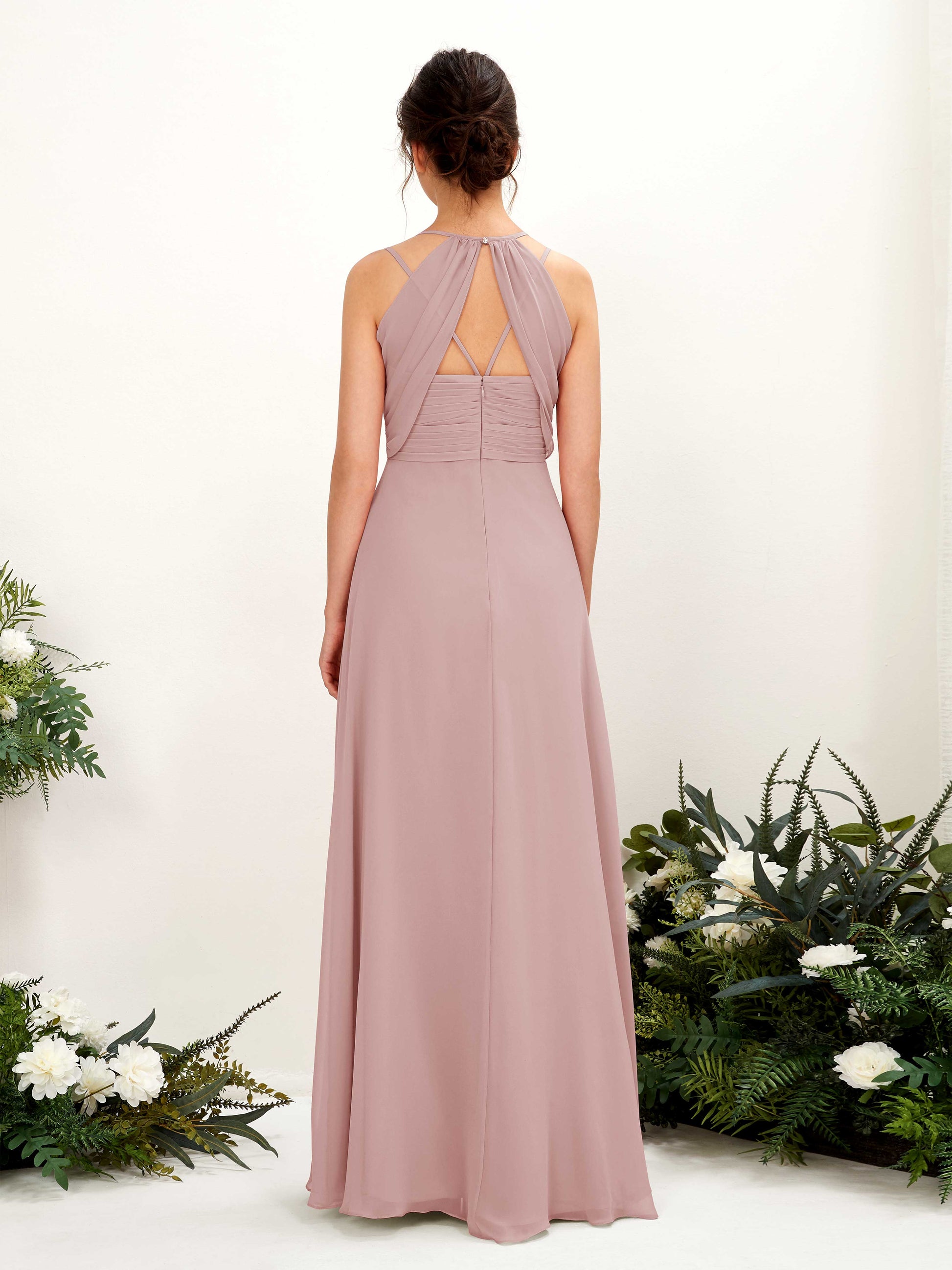 Joa Dusty Rose Sleeveless Maxi Dress