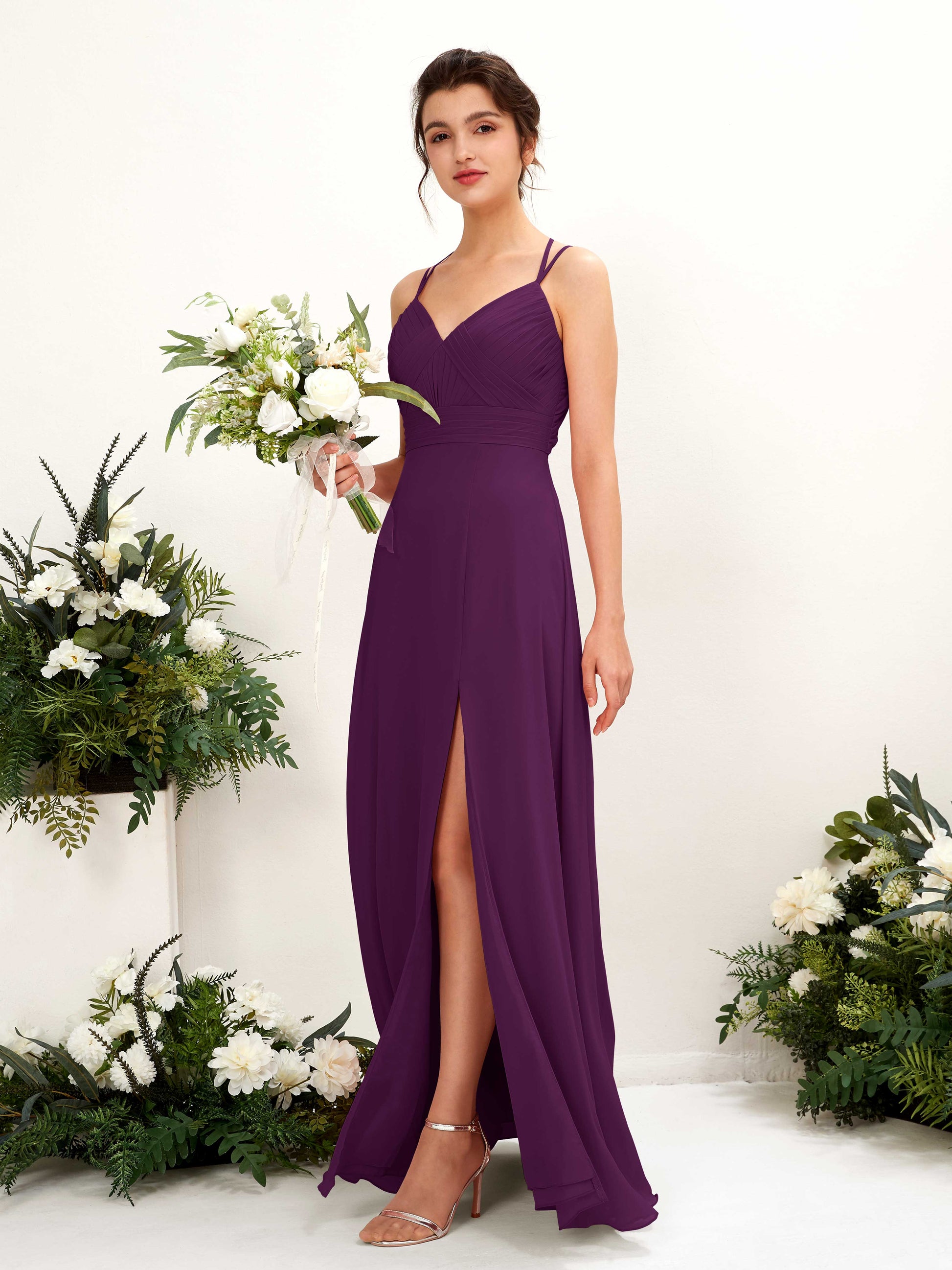 Joa Grape Sleeveless Maxi Dress