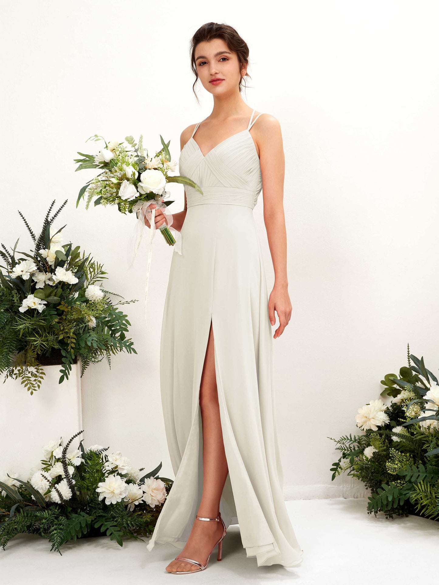 Joa Ivory Sleeveless Maxi Dress