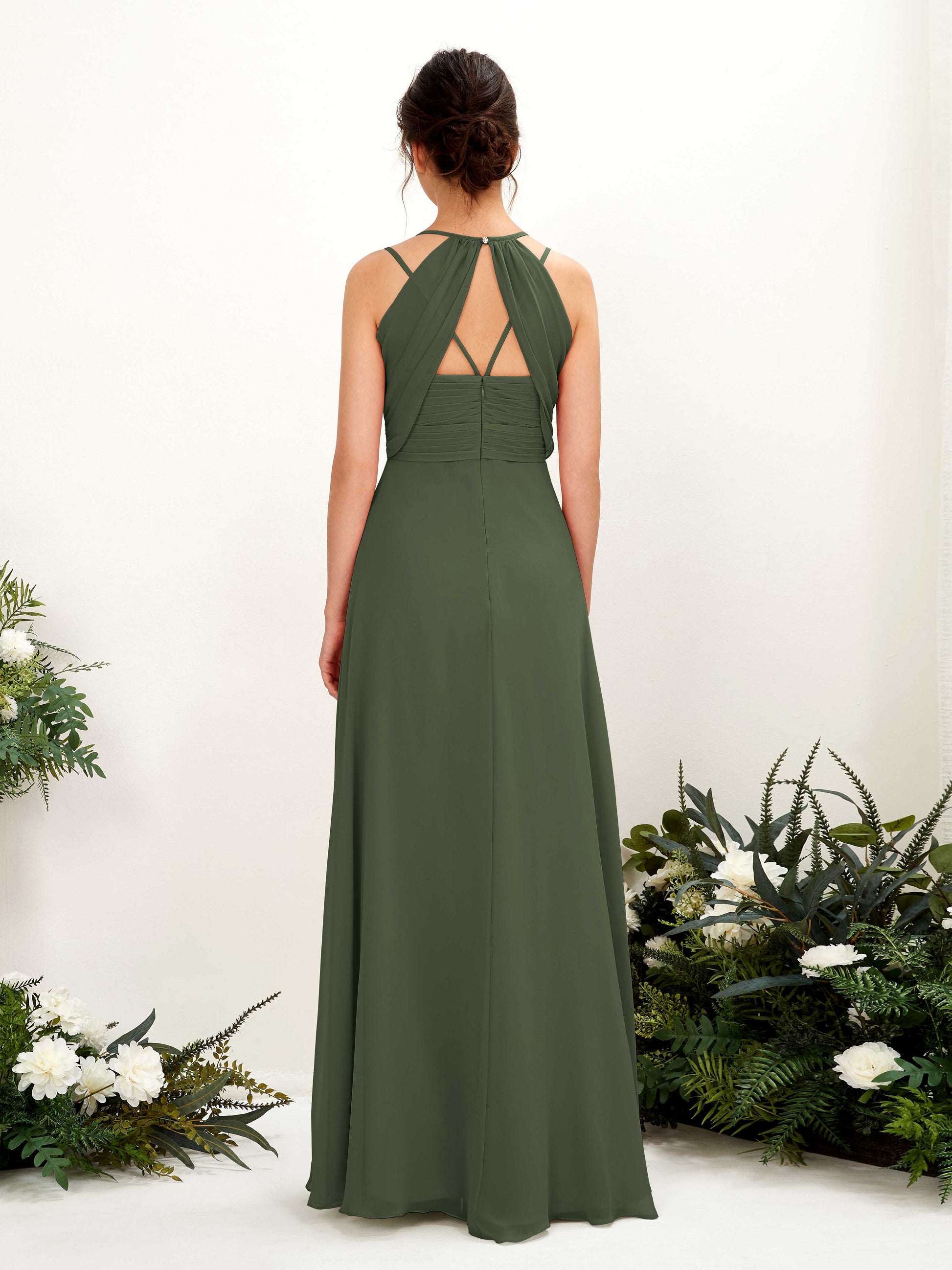 Joa Martini Olive Sleeveless Maxi Dress