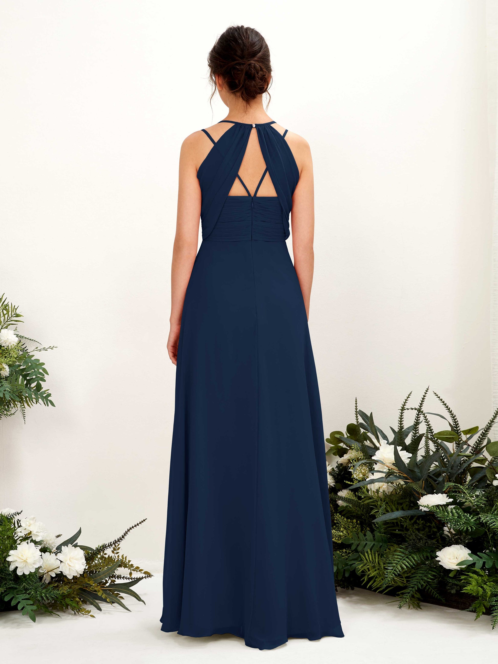 Joa Navy Sleeveless Maxi Dress