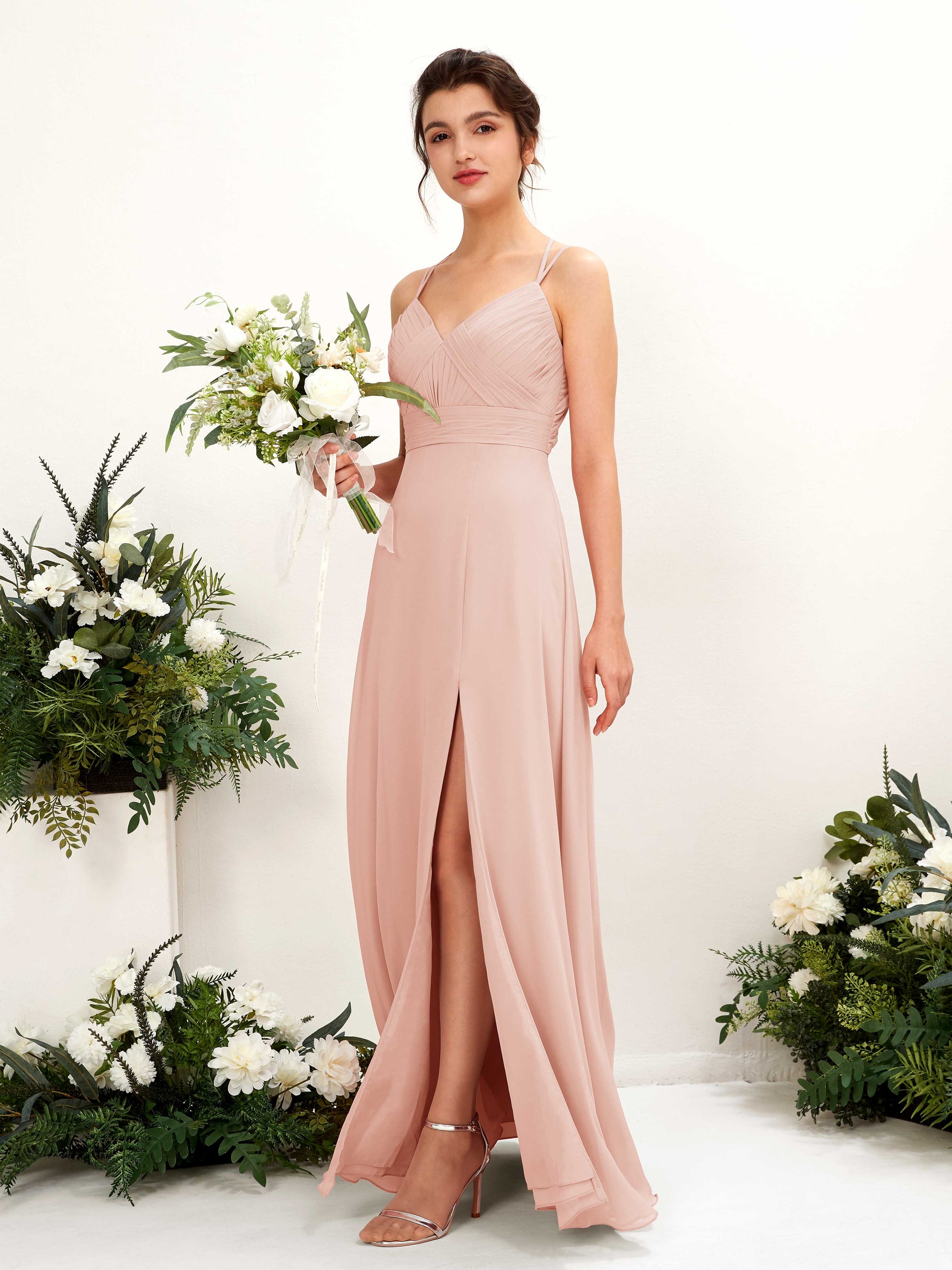 Joa Pearl Pink Sleeveless Maxi Dress