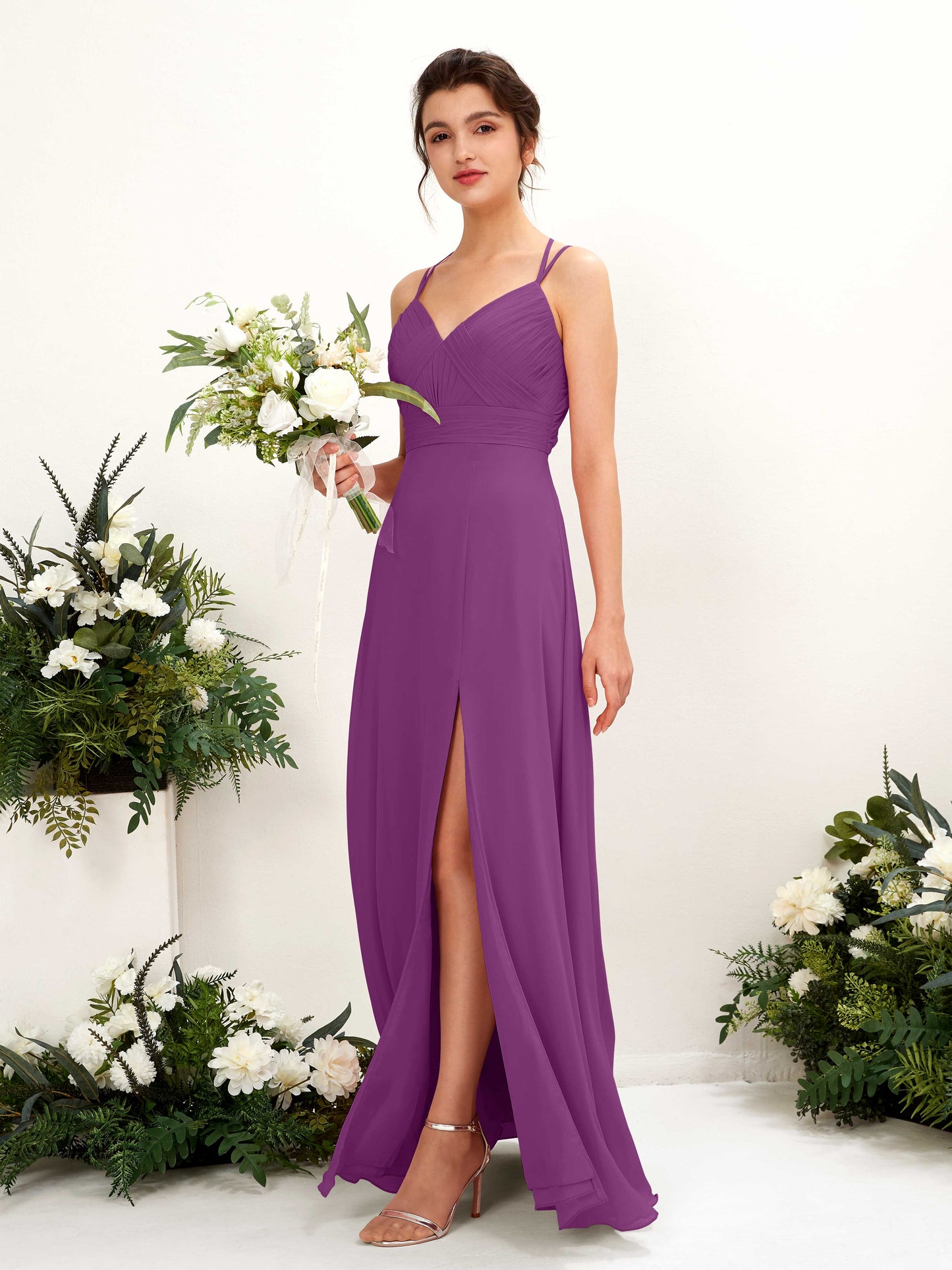 Joa Purple Sleeveless Maxi Dress