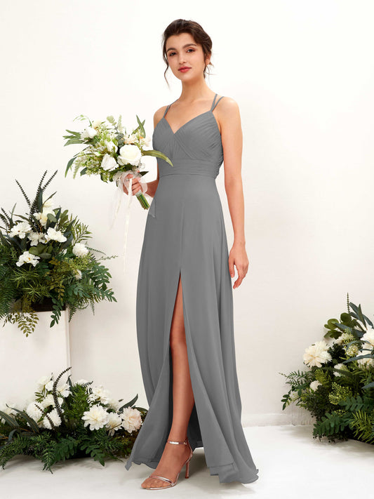 Joa Steel Gray Sleeveless Maxi Dress