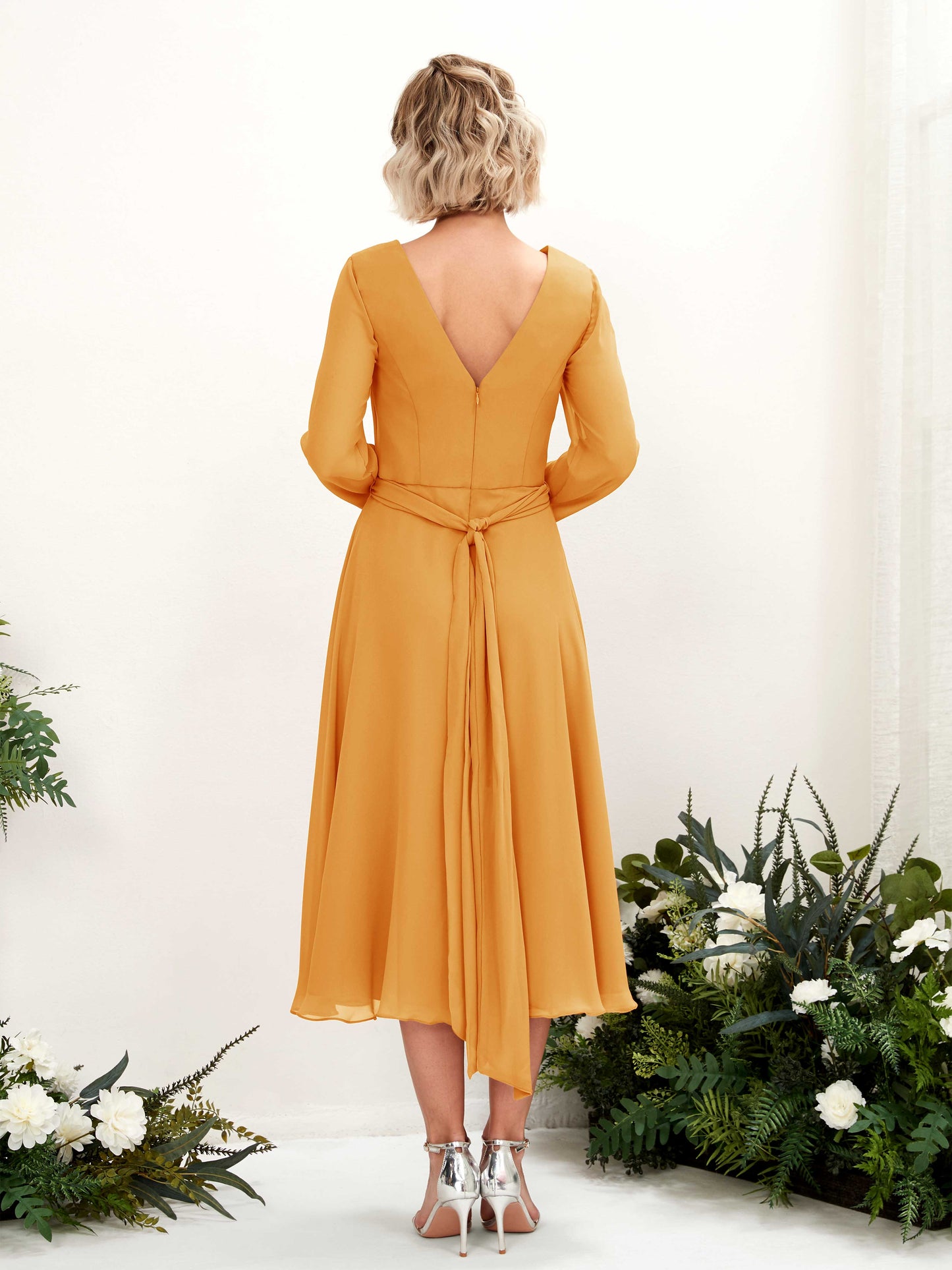 Joanna Mango Long Sleeve Midi Dress