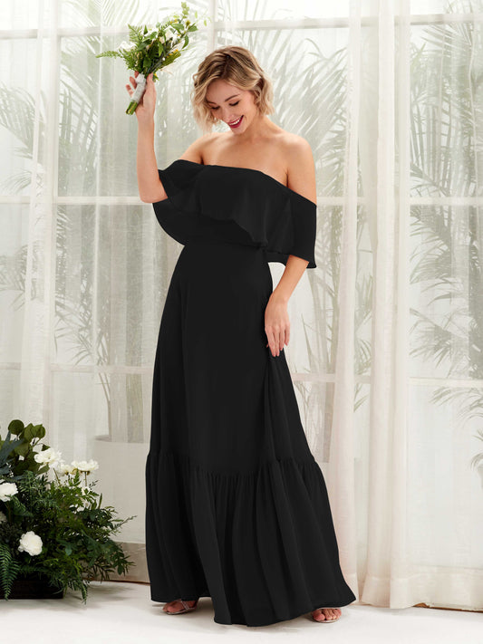 Joie Black Off Shoulder Maxi Dress