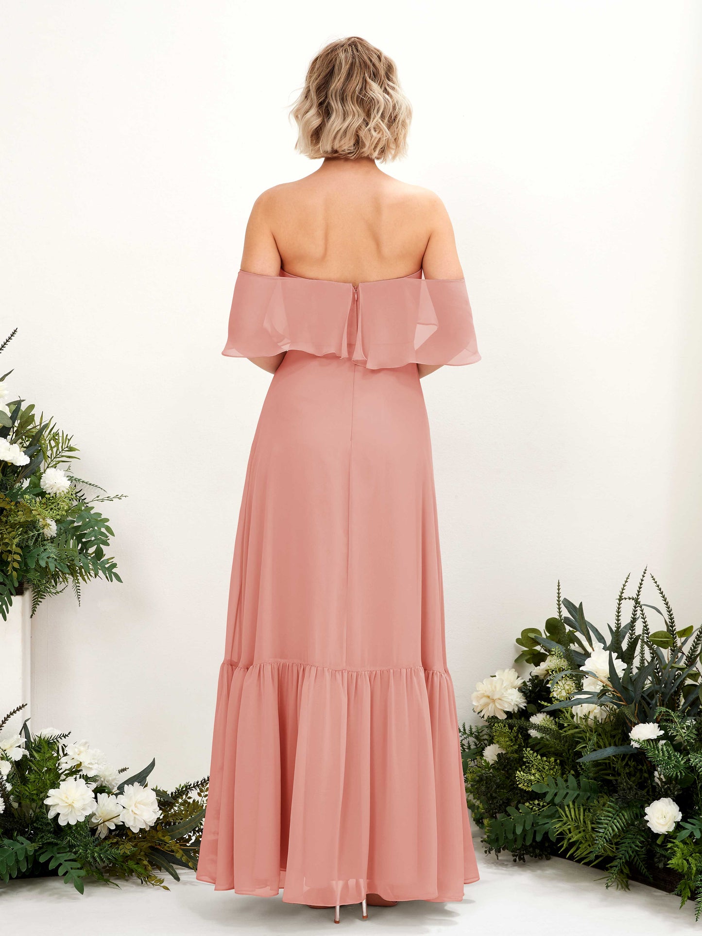 Joie Champagne Rose Off Shoulder Maxi Dress