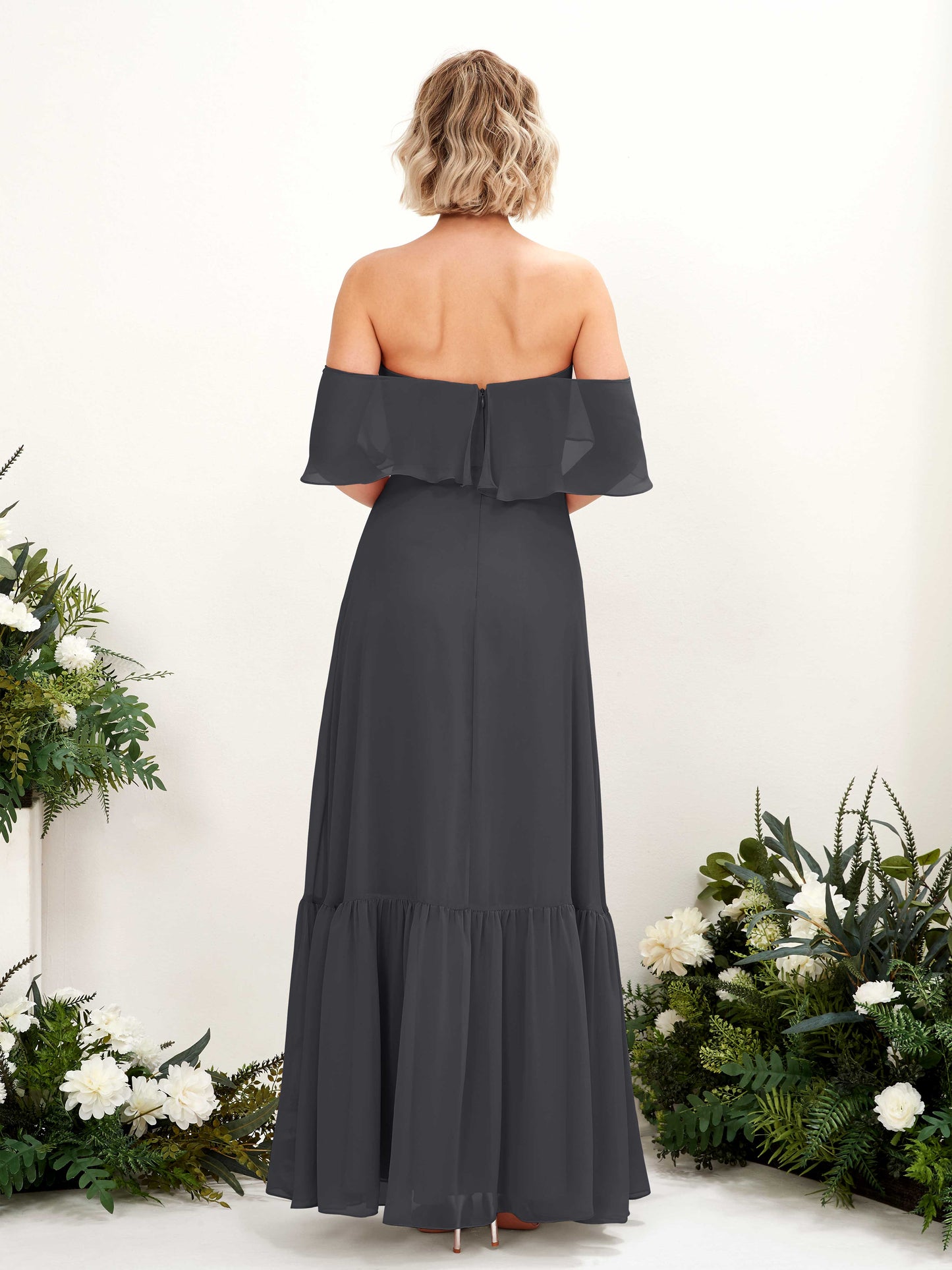 Joie Pewter Off Shoulder Maxi Dress