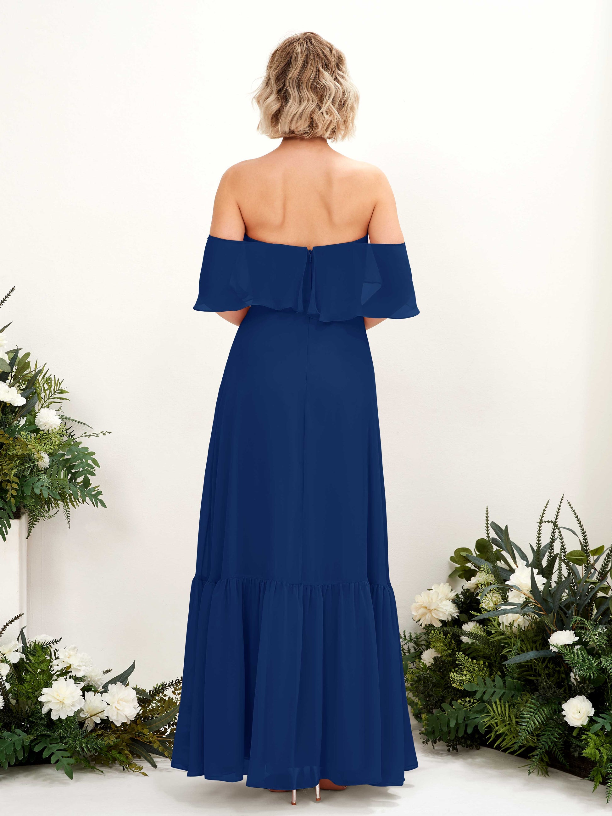 Joie Royal Blue Off Shoulder Maxi Dress