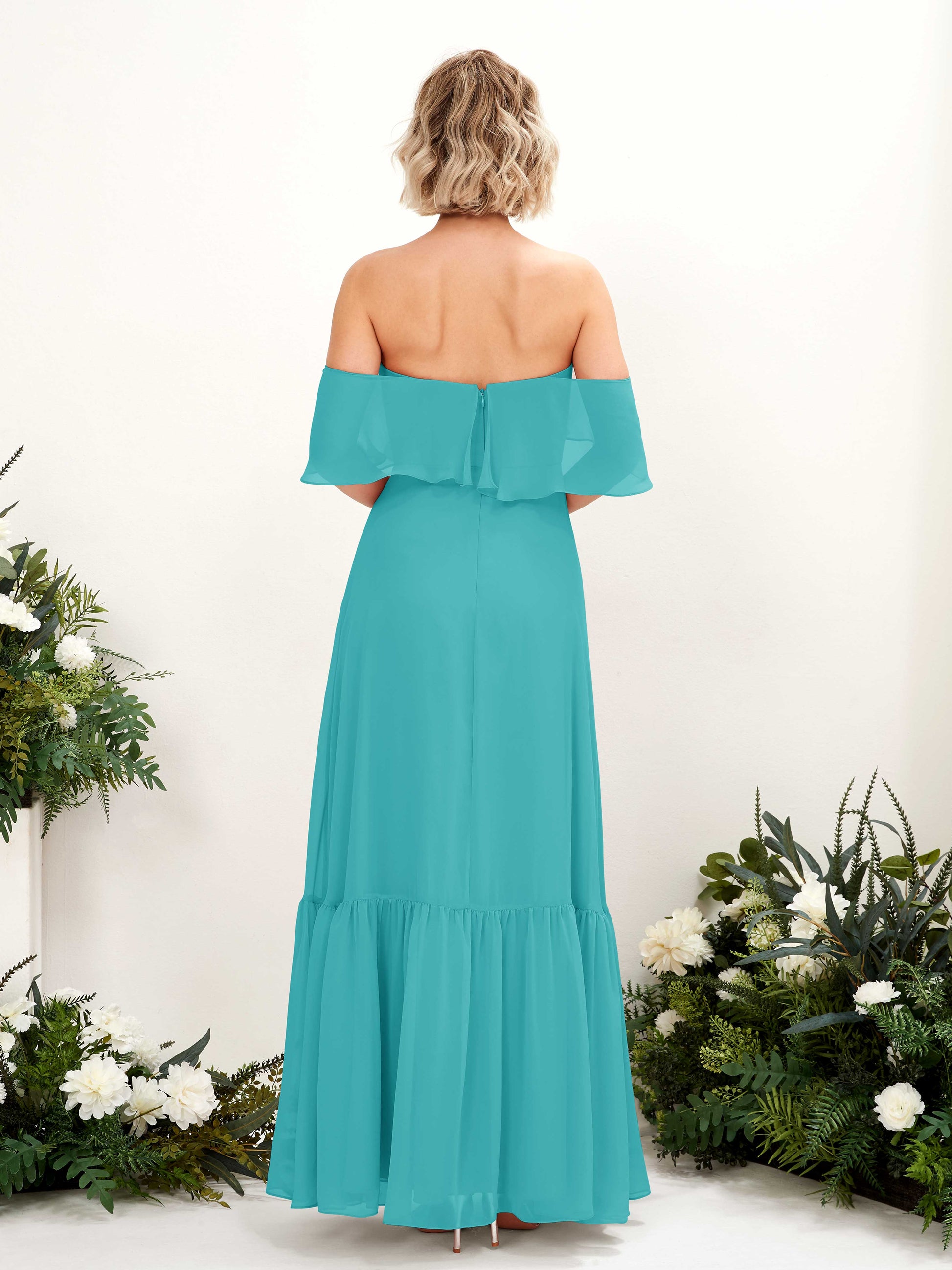 Joie Turquoise Off Shoulder Maxi Dress