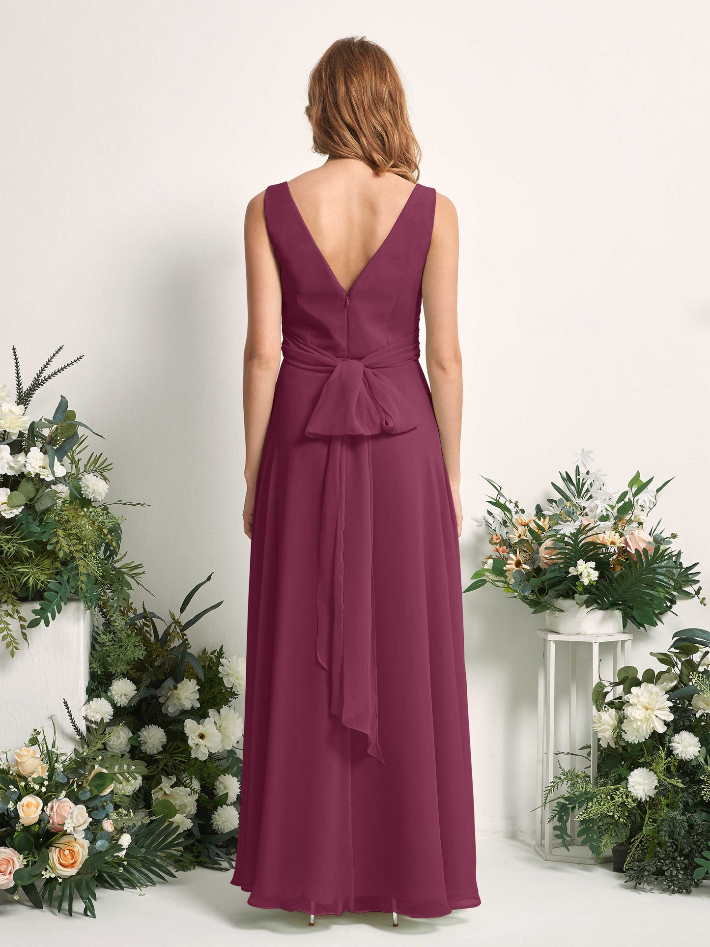 June Chianti Sleeveless Maxi Dress