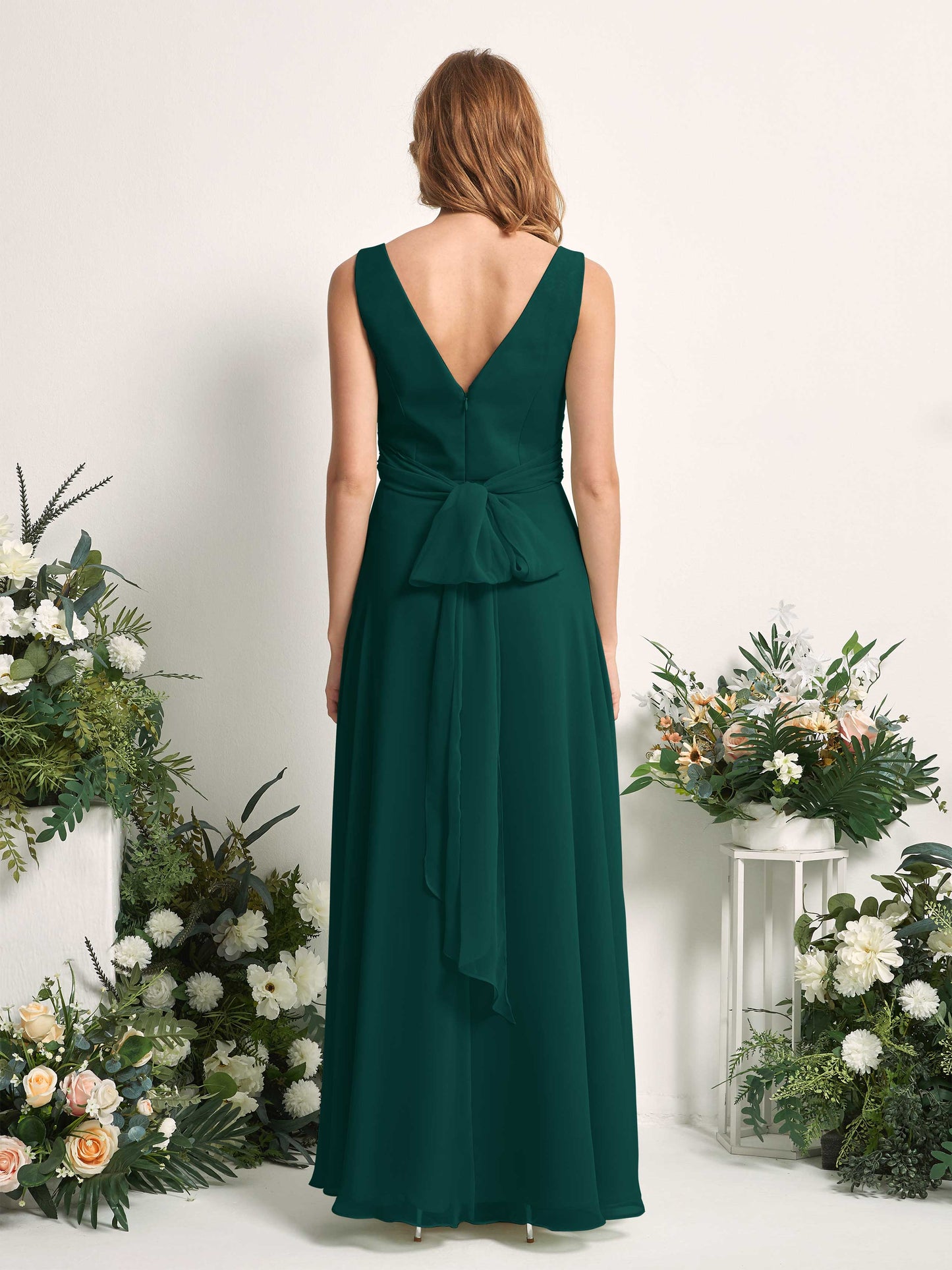 June Dark Emerald Sleeveless Maxi Dress