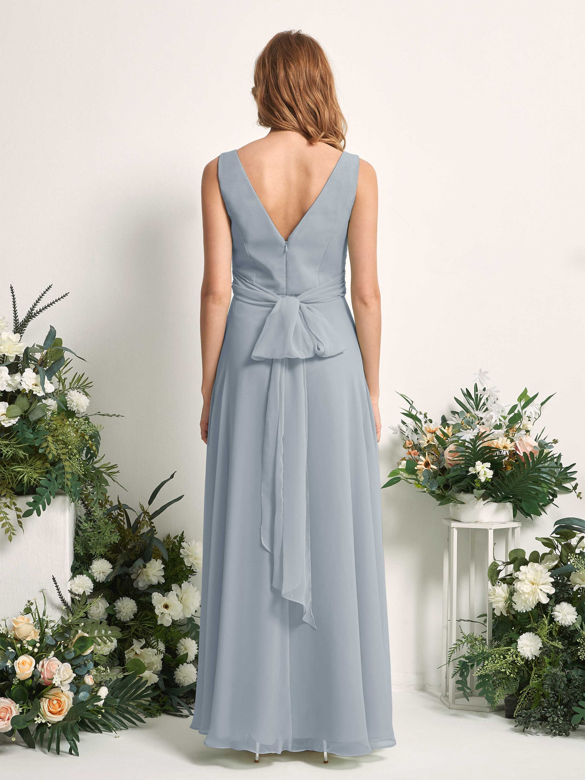 June Dusty Blue-Upgrade Sleeveless Maxi Dress