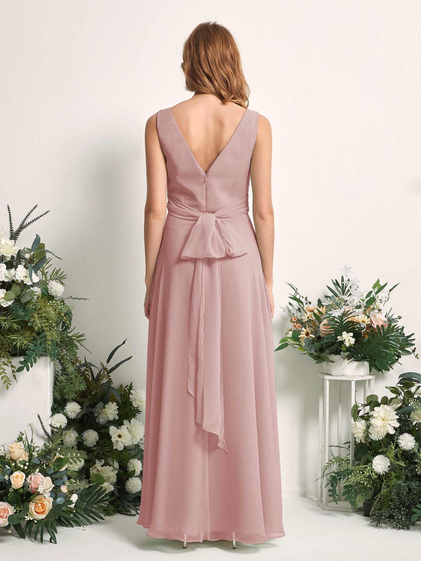 June Dusty Rose Sleeveless Maxi Dress