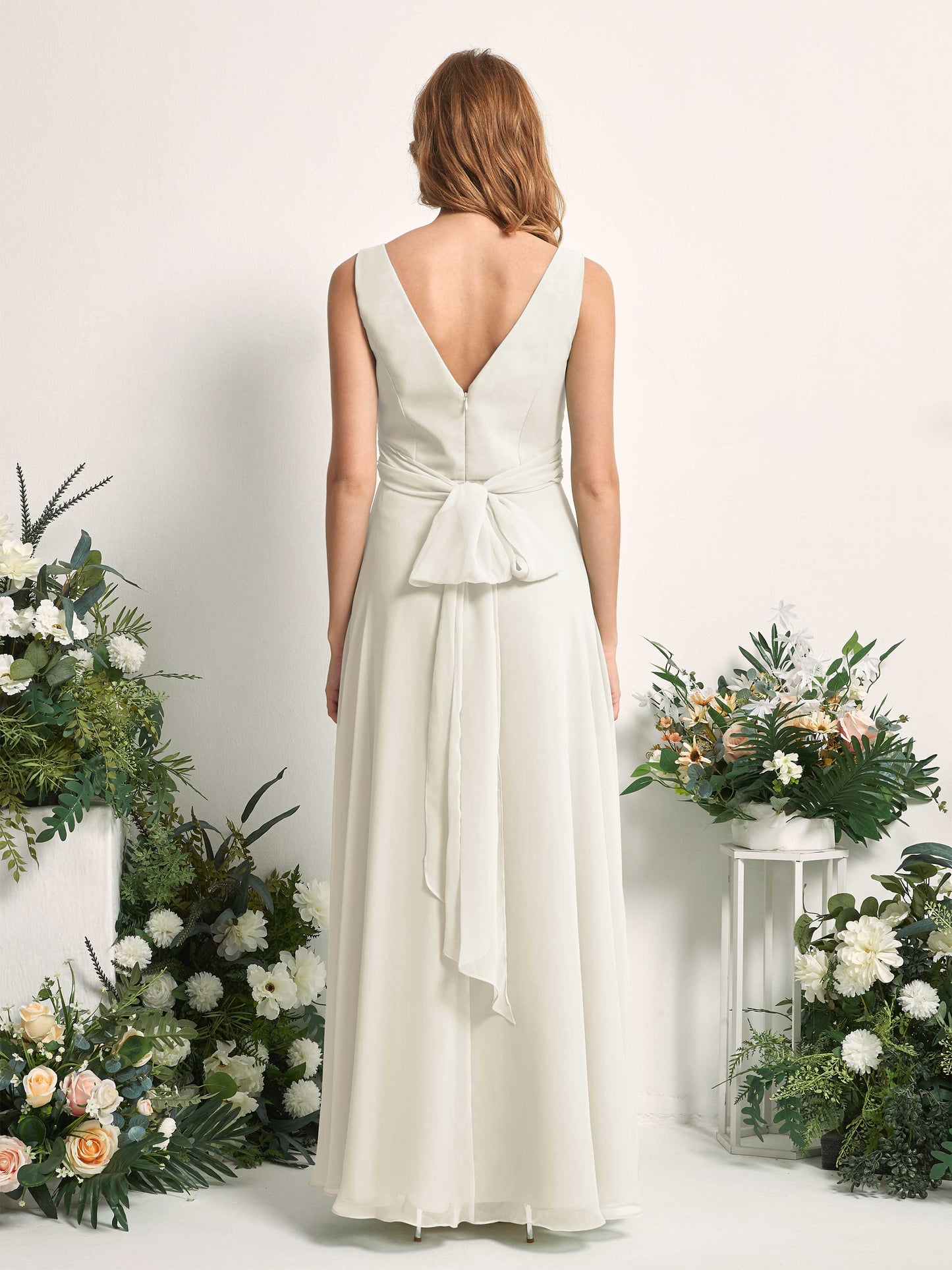 June Ivory Sleeveless Maxi Dress