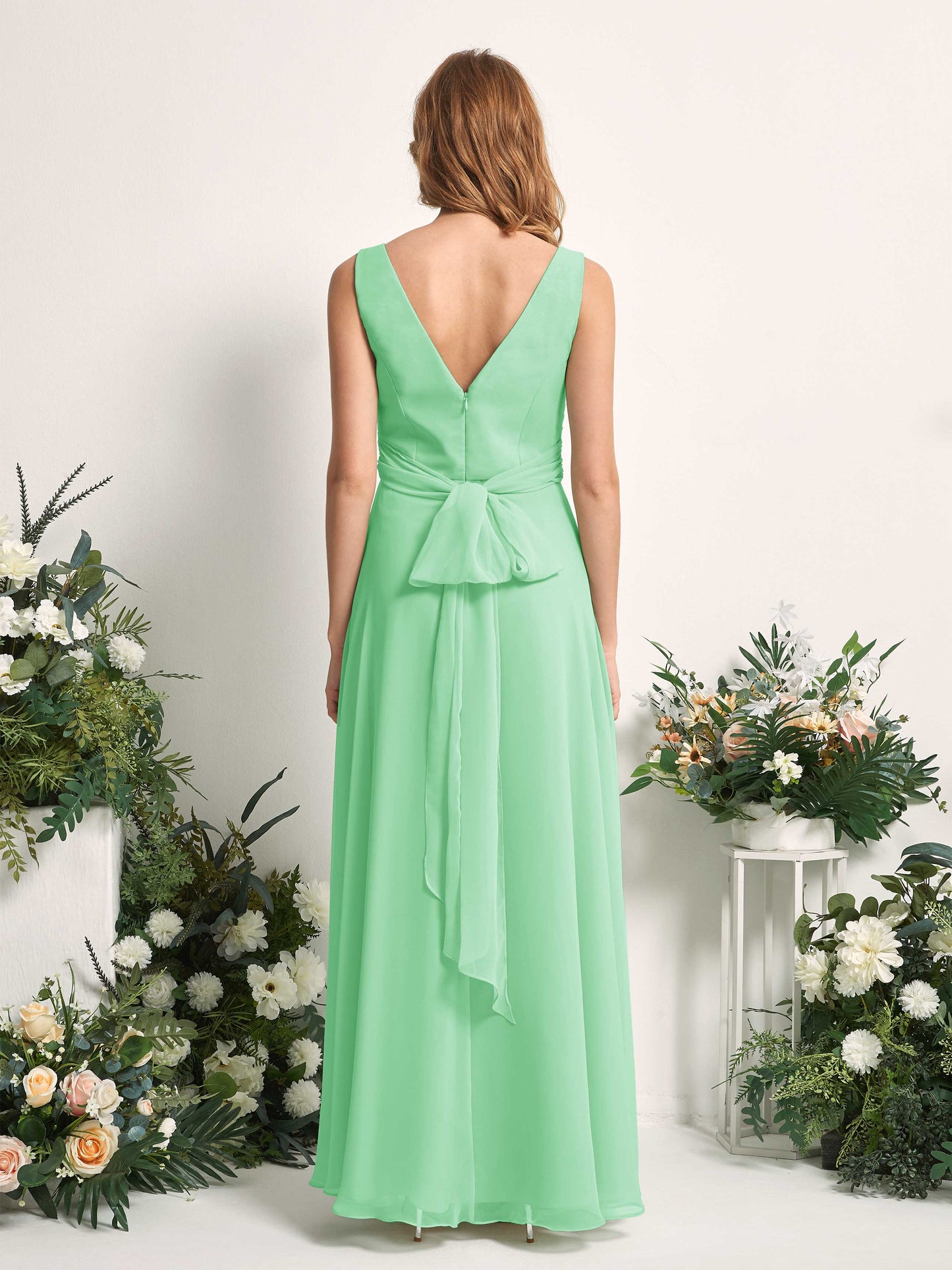 June Mint Green Sleeveless Maxi Dress