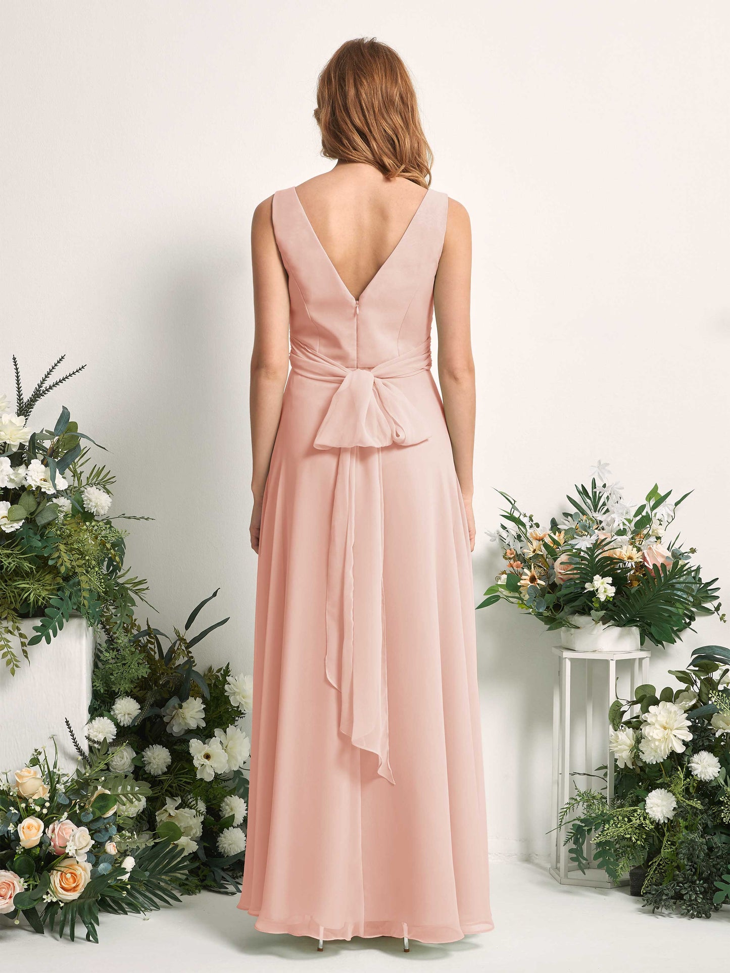 June Pearl Pink Sleeveless Maxi Dress