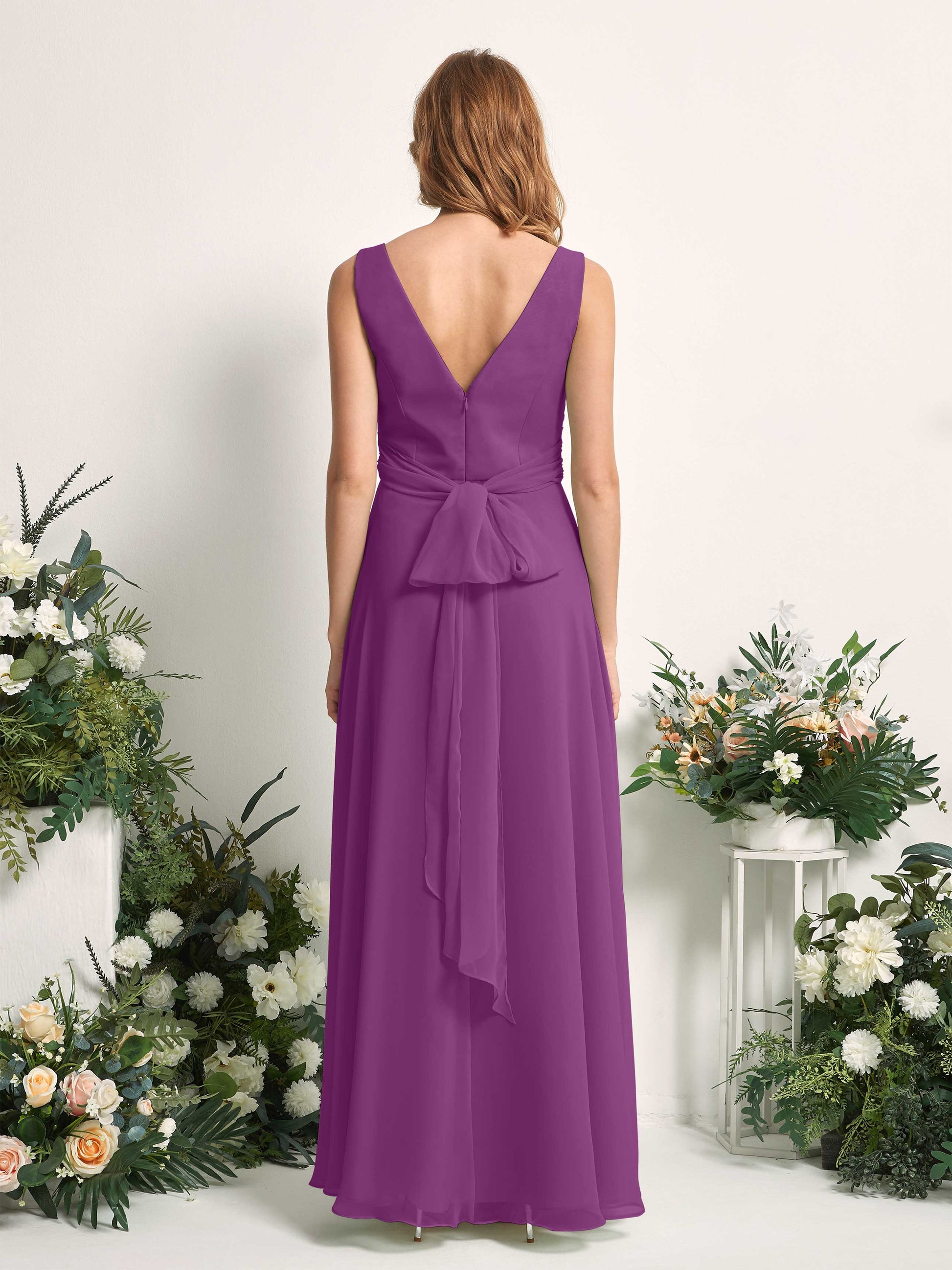 June Purple Sleeveless Maxi Dress