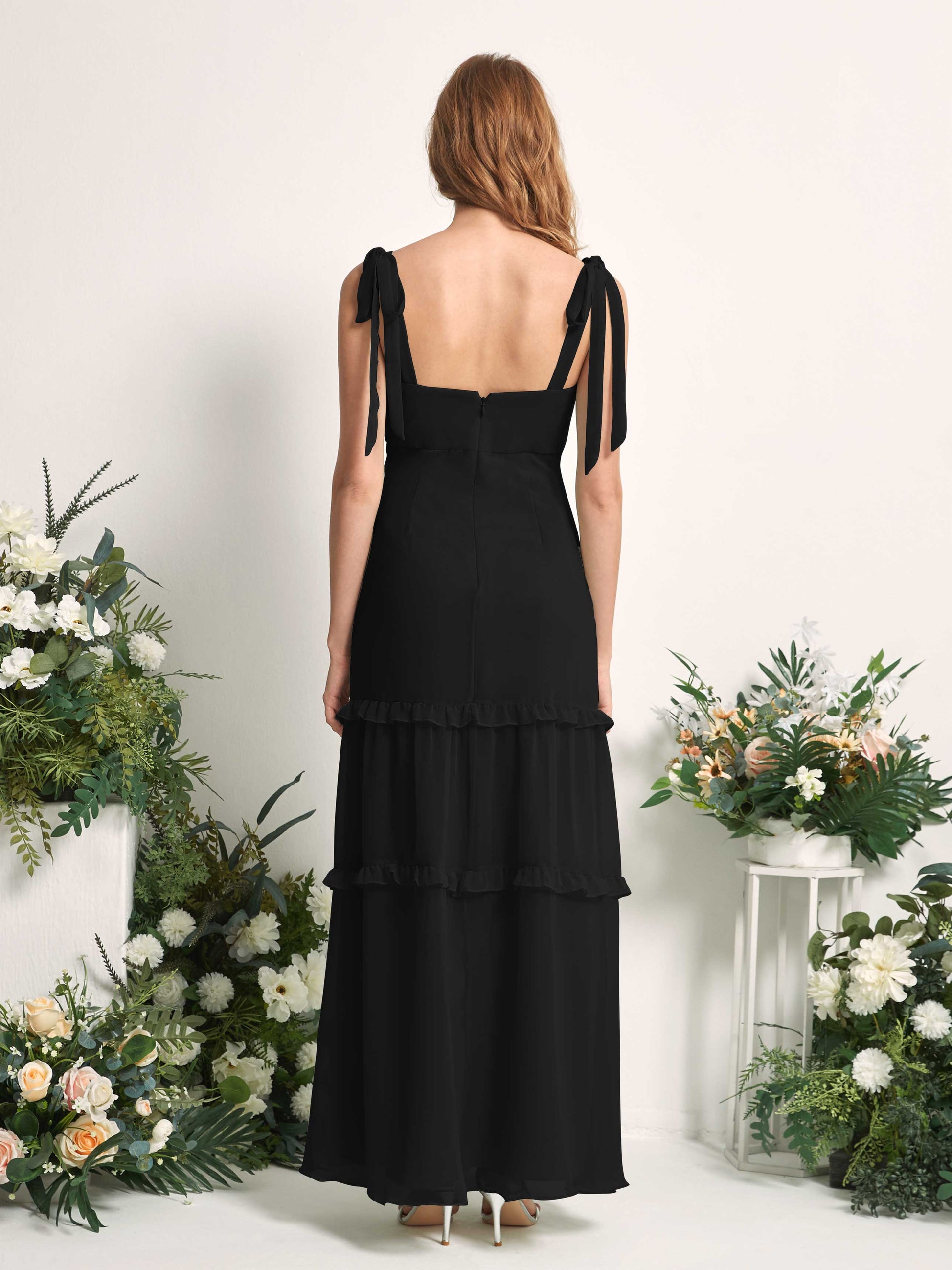 Kaiya Black Sleeveless Maxi Dress