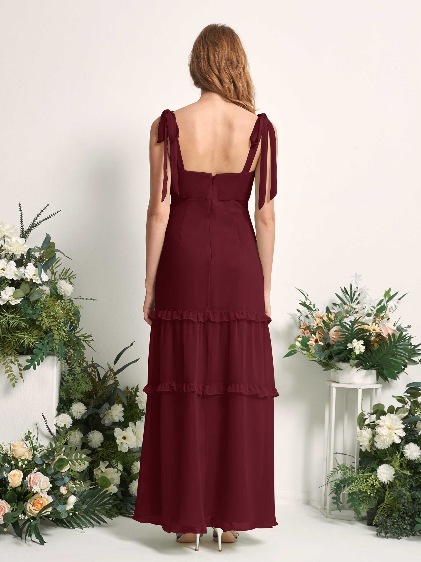 Kaiya Burgundy Sleeveless Maxi Dress