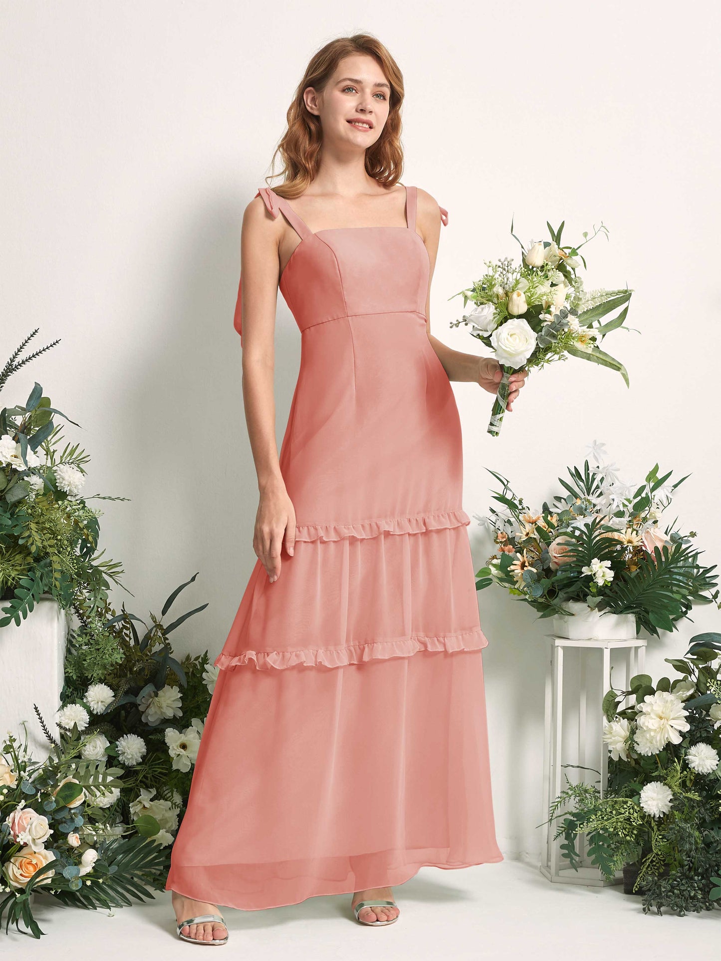 Kaiya Champagne Rose Sleeveless Maxi Dress