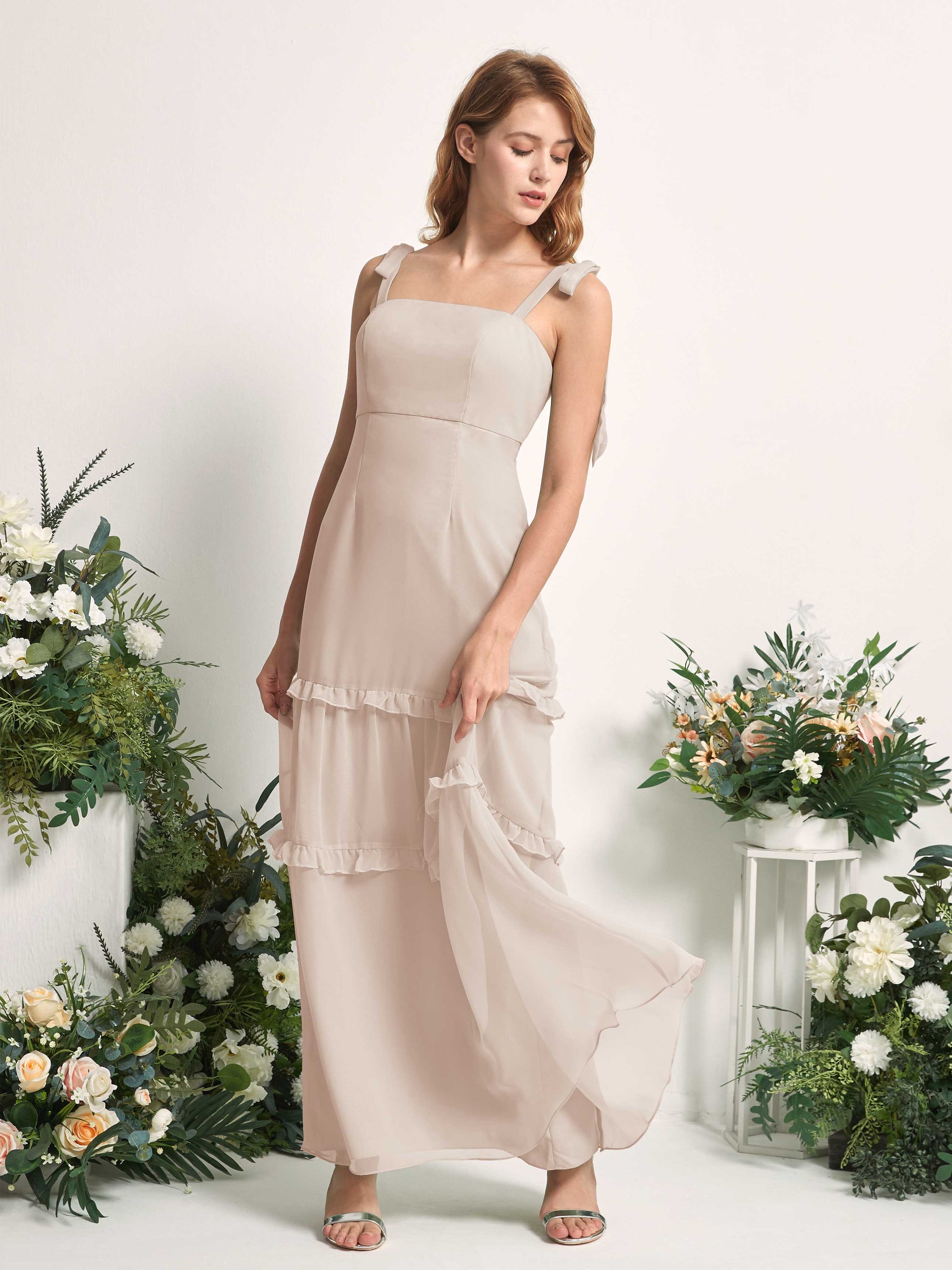 Kaiya Champagne Sleeveless Maxi Dress