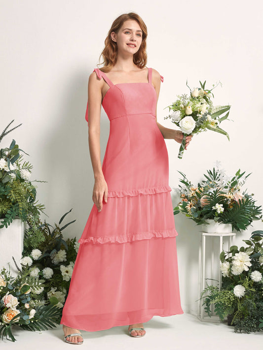 Kaiya Coral Pink Sleeveless Maxi Dress